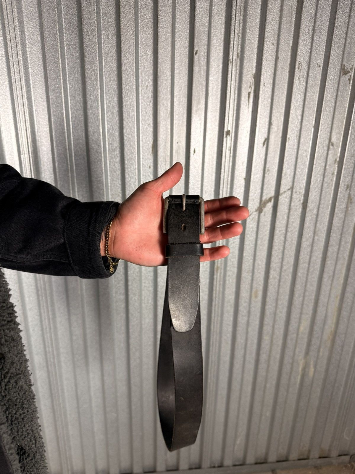 Timberland Vintage Timberland Black Leather Belt Size 36 - 1 Thumbnail