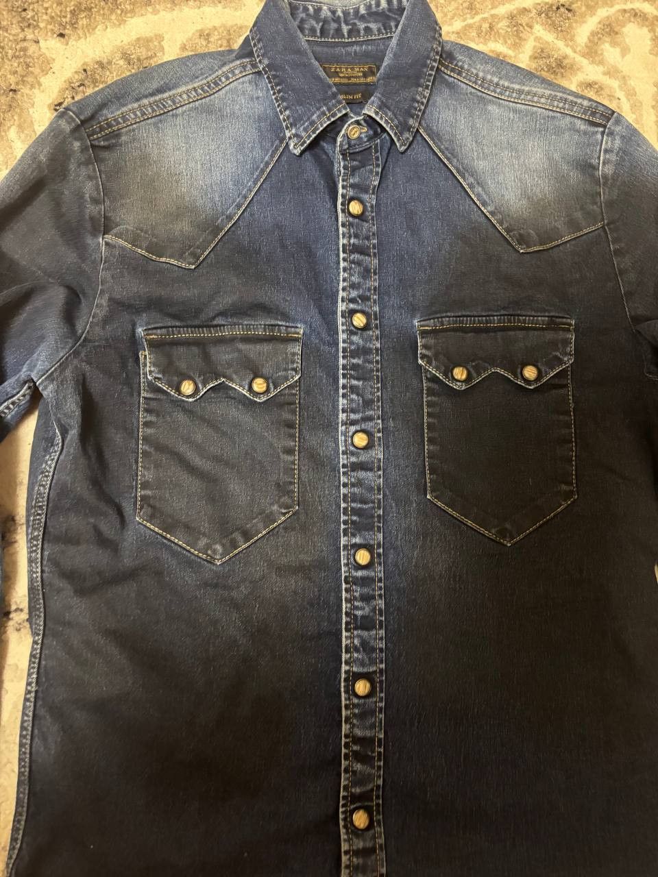 Zara Zara Man women's denim shirt, size S, blue Size S / US 4 / IT 40 - 4 Thumbnail
