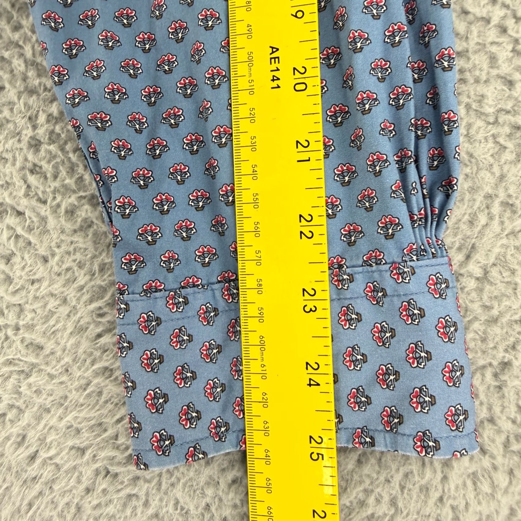 Brooks Brothers Brooks Brothers Regent Fit Button-Down Shirt Men XL Blue Floral Long Sleeve Size US XL / EU 56 / 4 - 7 Thumbnail