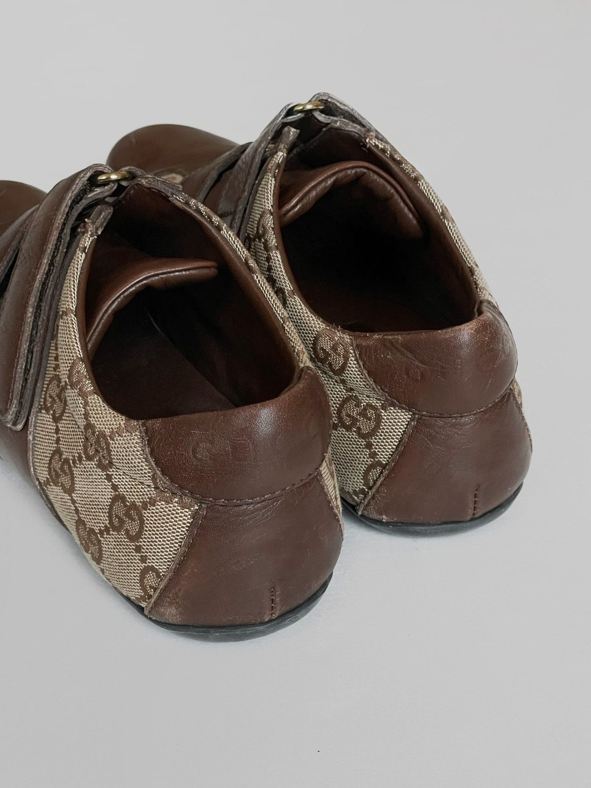 Gucci Vintage Gucci monogram leather boxing/soccer sneakers Size US 8 / IT 38 - 10 Thumbnail