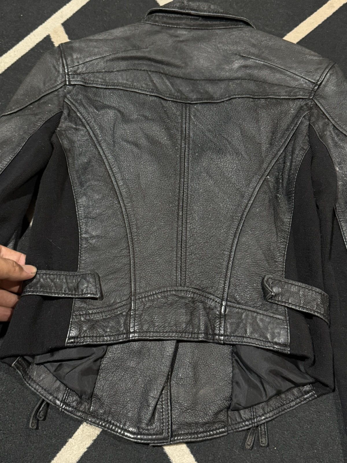 Yasuyuki Ishii Leather Jacket Japanese Brand Styled Asymmetrical Size US S / EU 44-46 / 1 - 8 Thumbnail