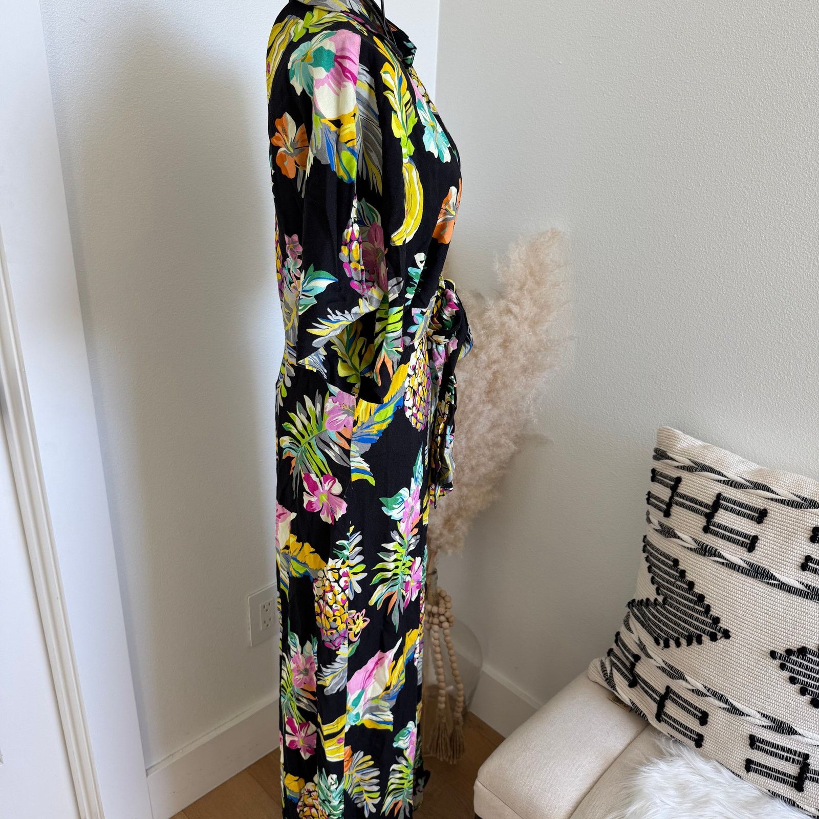 Le Superbe LE SUPERBE Mai Tai Maxi Cut Out Front Tie Dress Black Size S / US 4 / IT 40 - 5 Thumbnail