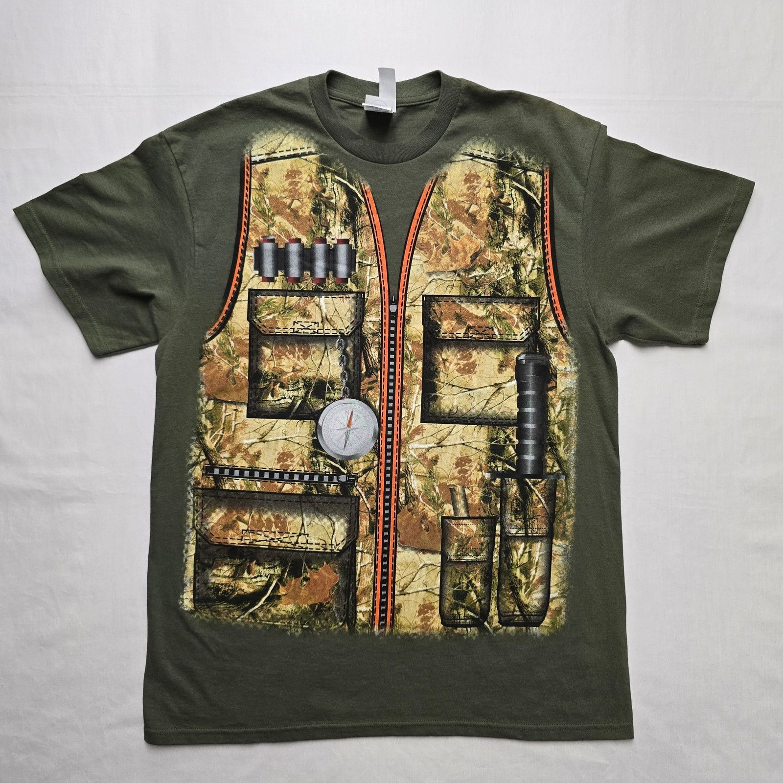 Vintage Vintage Duck Hunting Vest Shirt L Camo Vest Graphic Tee Size US L / EU 52-54 / 3 - 1 Thumbnail