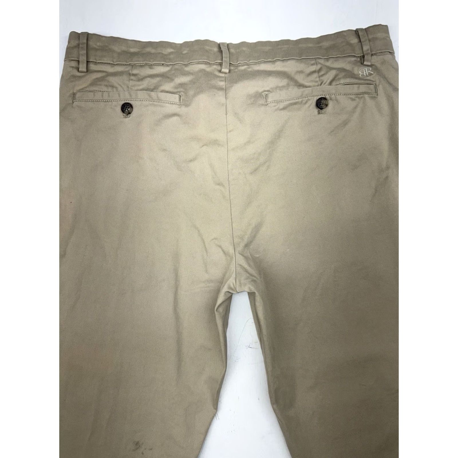 Banana Republic Banana Republic Chino Pants Athletic Fit 36x30 Mens Beige Solid Tapered Front Pockets Work Casual Bureau City College Preppy Vintage No Size US 36 / EU 52 - 8 Thumbnail