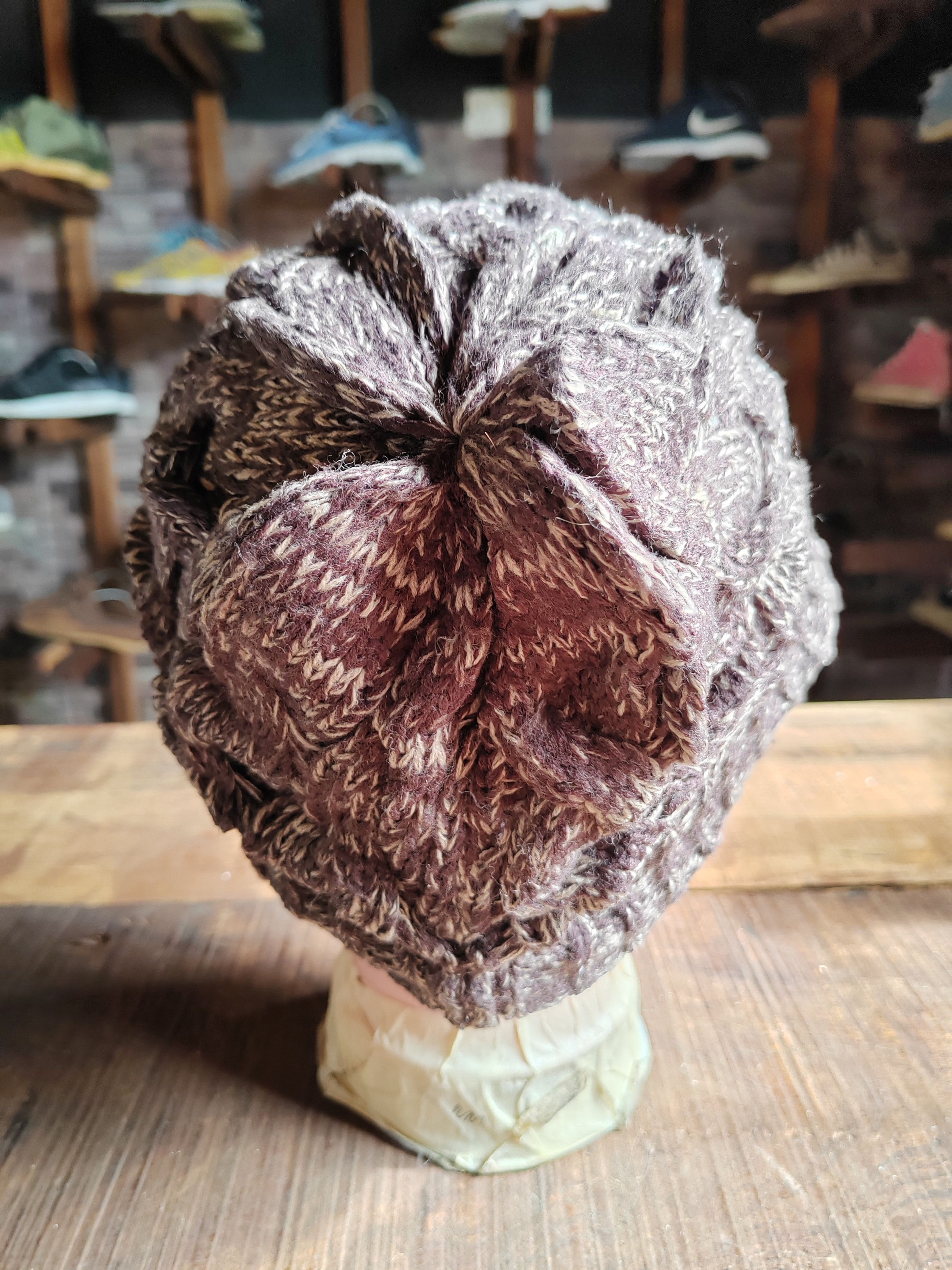 If Six Was Nine Vintage Japanese Style Crochet Big Beanie Snowcap Size ONE SIZE - 4 Thumbnail