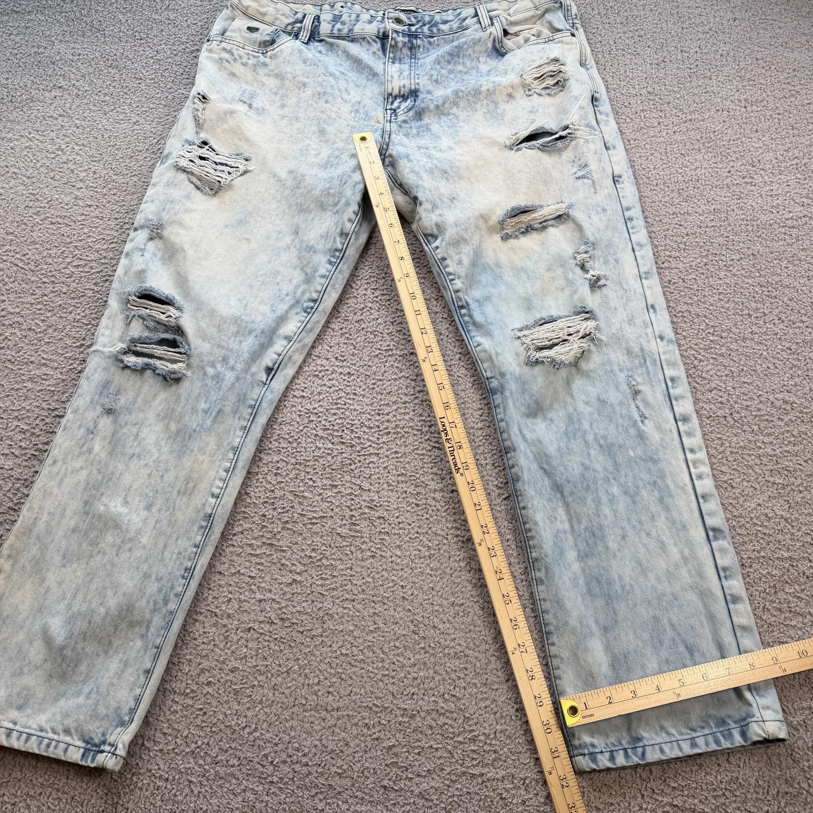 Southpole Vintage Southpole Jeans Mens 42x32 Distressed Acid Wash Size US 42 / EU 58 - 4 Thumbnail