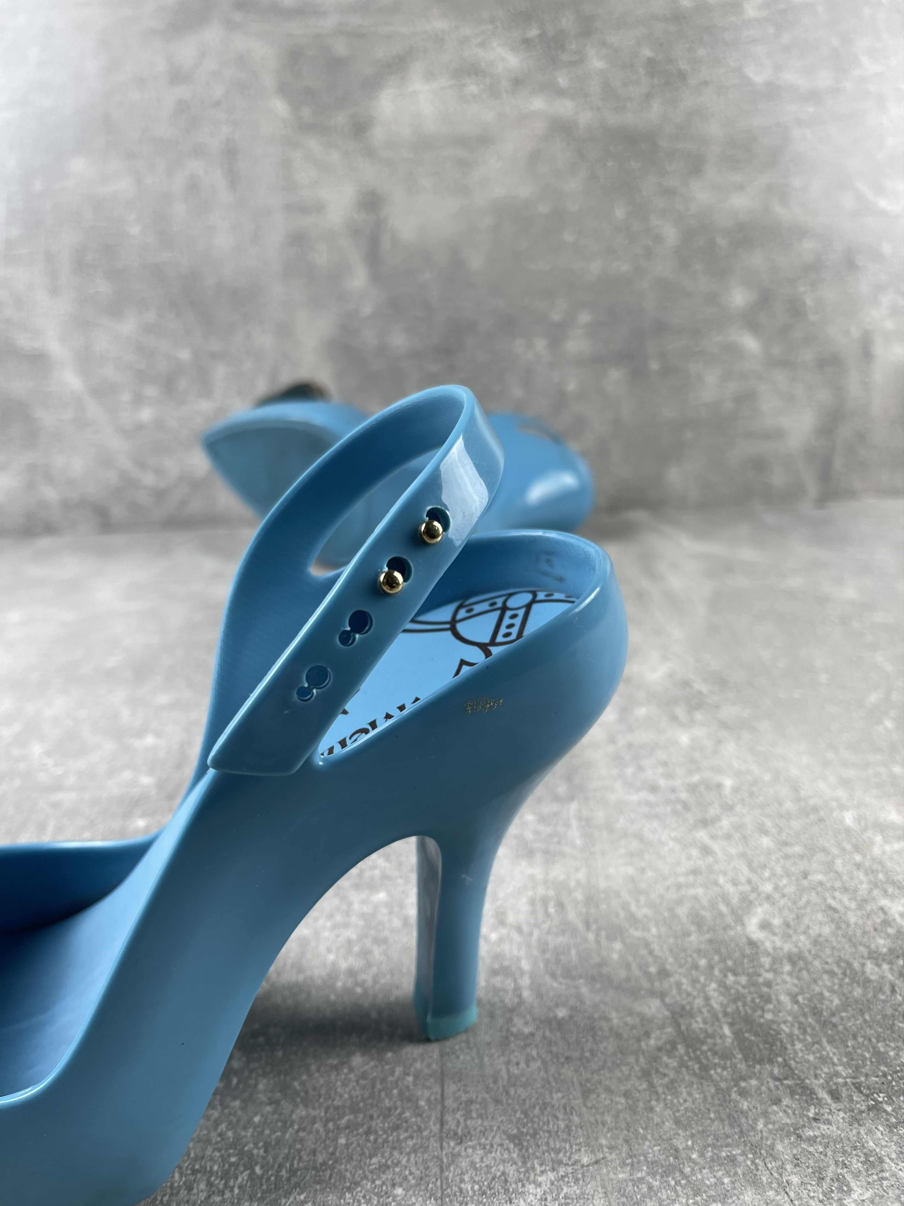 Melissa × Vivienne Westwood Vivienne Westwood ANGLOMANIA Melissa Heart Blue Heels Pumps Size US 8 / IT 38 - 8 Thumbnail