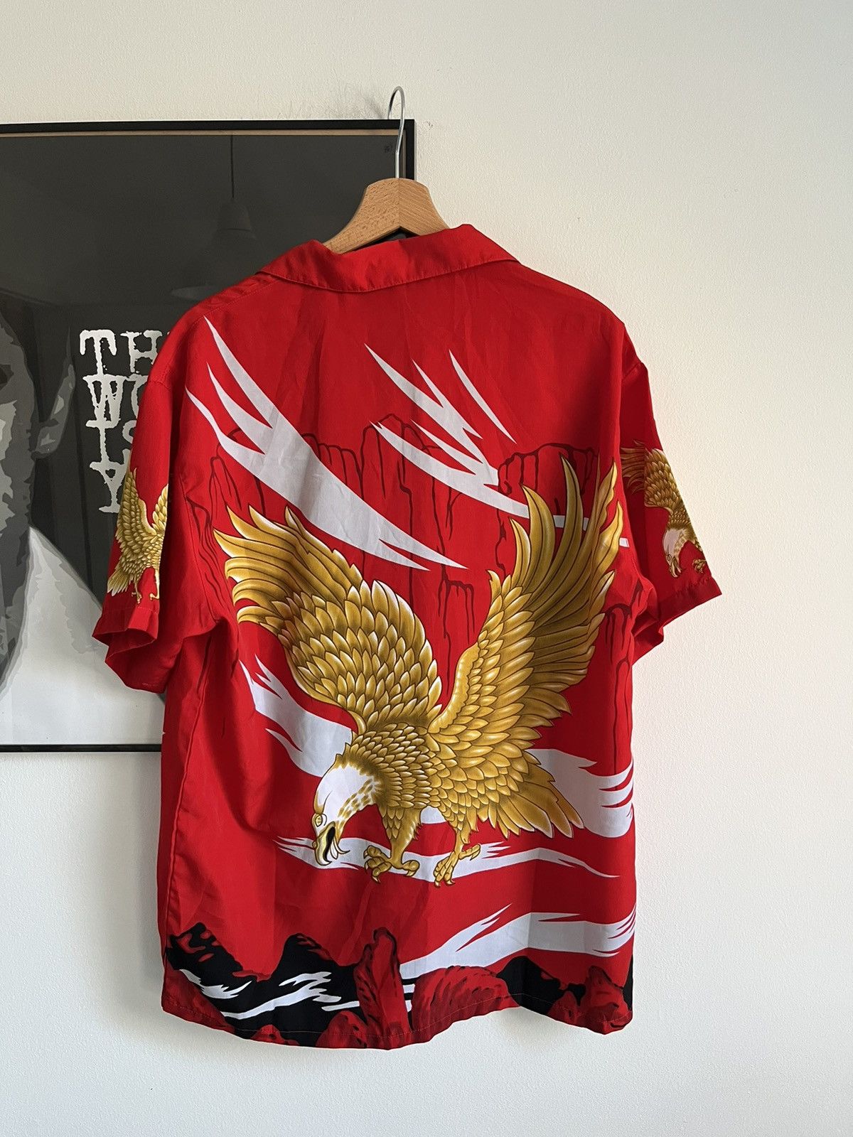 Vintage Vintage fighting eagle button up shirt Size US M / EU 48-50 / 2 - 2 Thumbnail