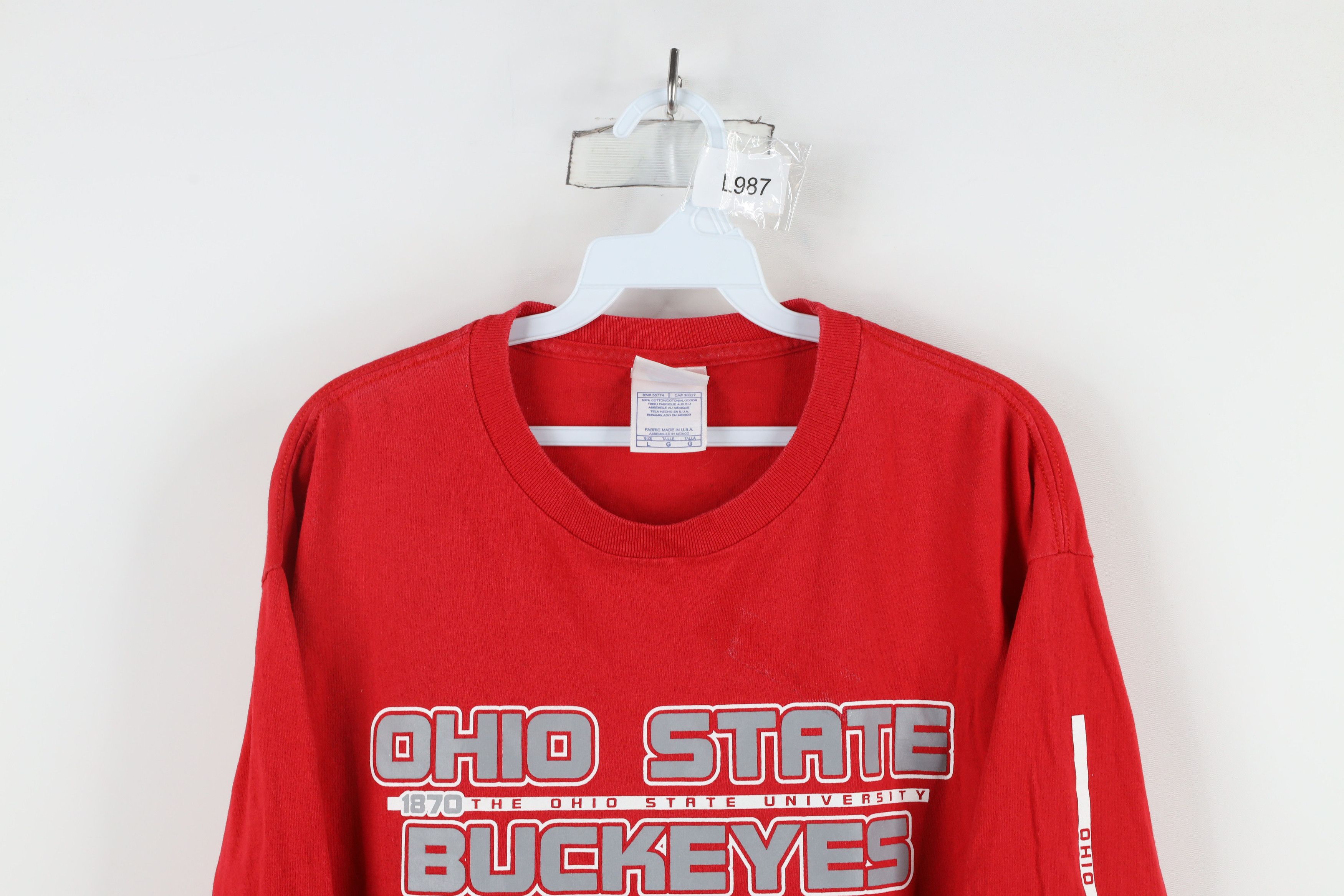 Vintage Vintage 90s Out Ohio State University Long Sleeve T-Shirt Size US L / EU 52-54 / 3 - 2 Thumbnail