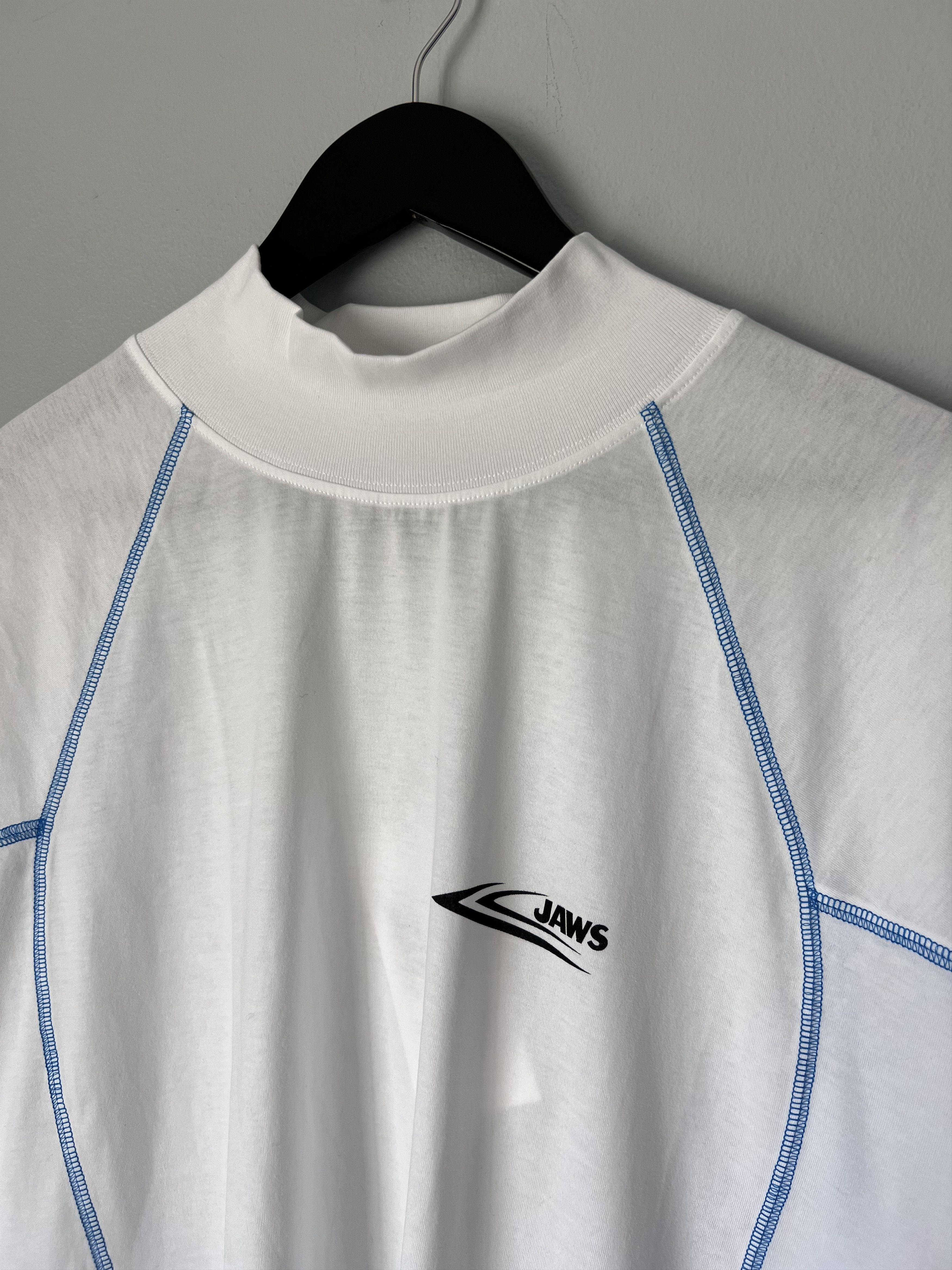 Calvin Klein 205W39NYC Calvin Klein 205W39NYC Jaws Mock Neck Tee in White Size US XL / EU 56 / 4 - 2 Thumbnail