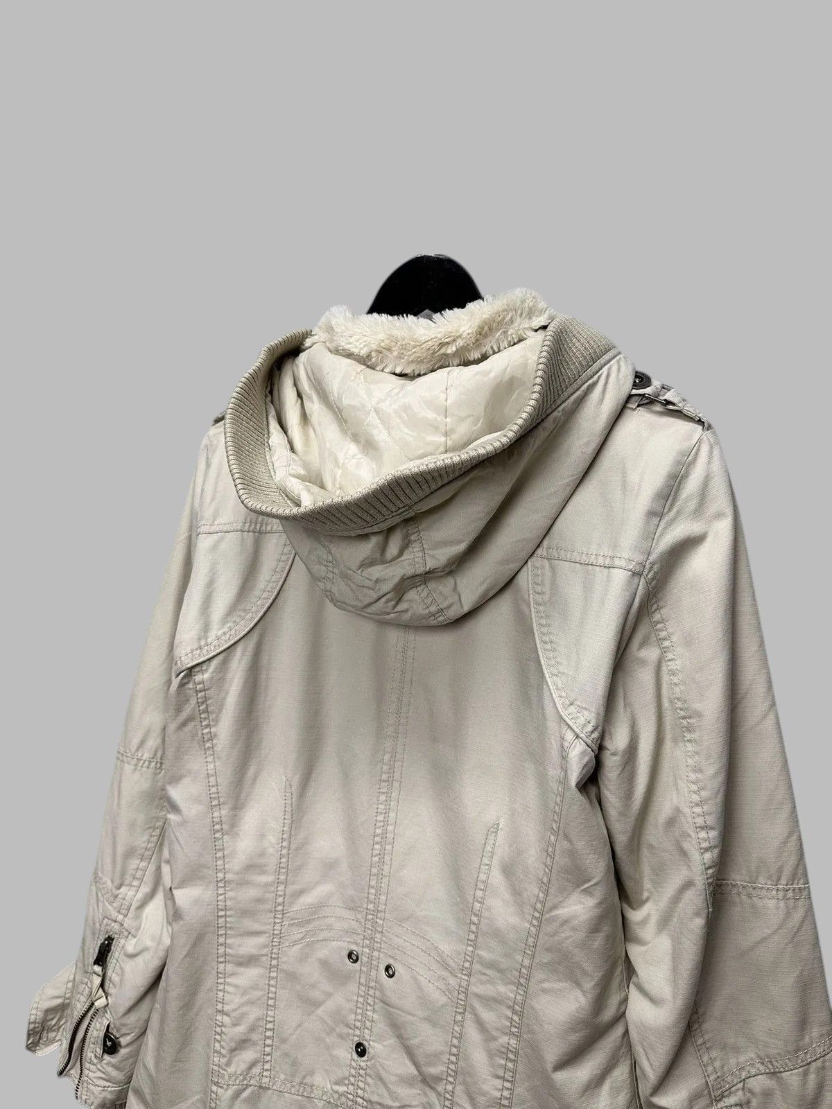 If Six Was Nine Jacket Beige Vintage Fur GOA Tornado Style Streetwear Size US M / EU 48-50 / 2 - 10 Thumbnail