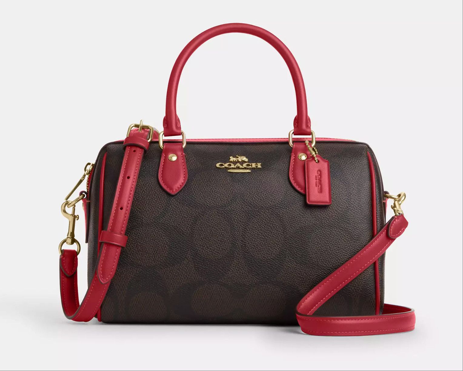 Coach Rowan Satchel Bag In Maxi Signature Canvas CCD76 Size ONE SIZE - 2 Thumbnail