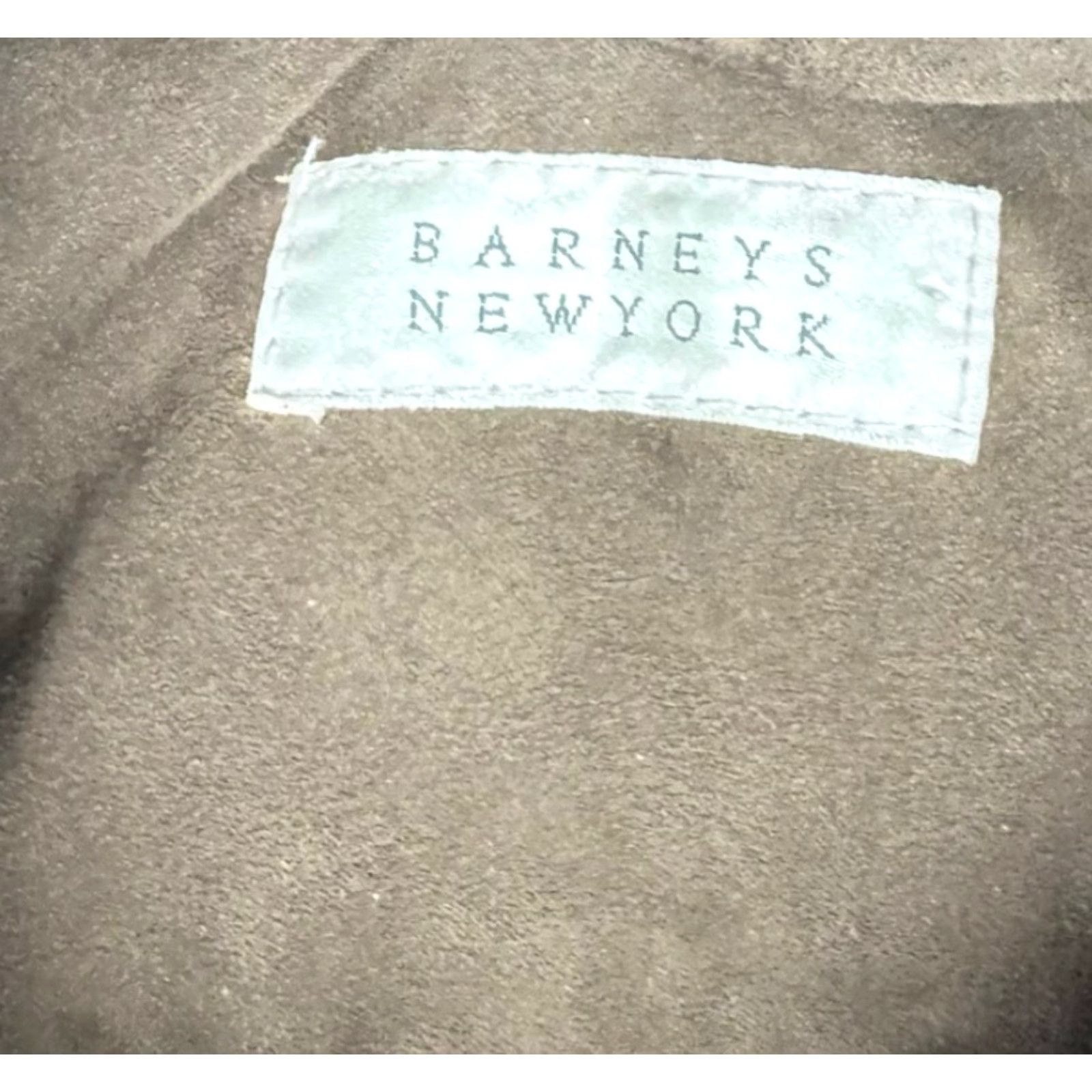 Vintage Barneys New York Men's Zip/Snap High Collar Jacket Brown XL Bomber Jacket Coat, Polyester, Regular, Brown, Men, Coat, Zip/Snap, Vintage No, Size XL Size US L / EU 52-54 / 3 - 4 Thumbnail