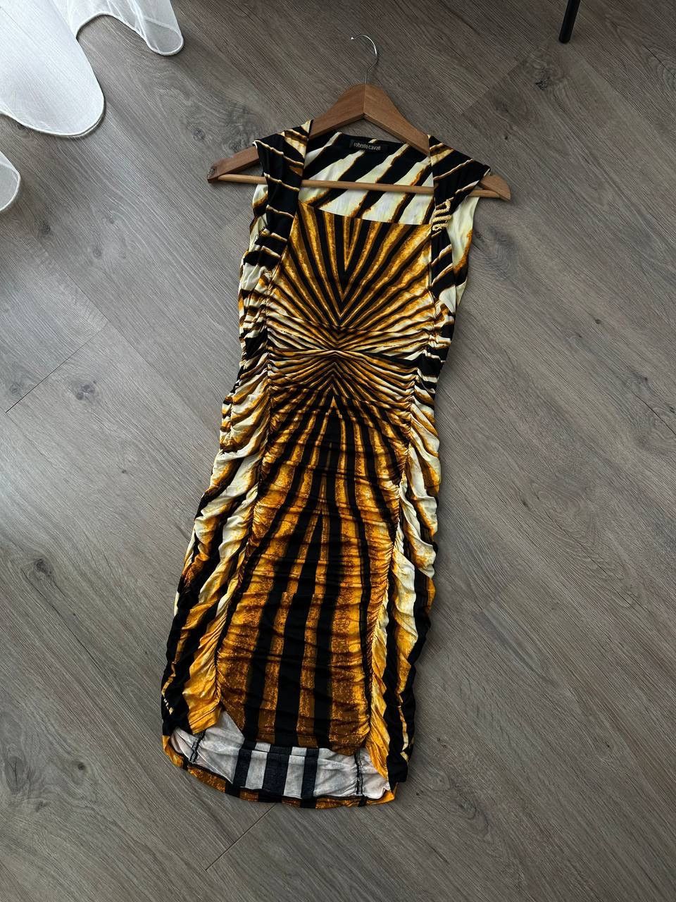 Japanese Brand × Roberto Cavalli × Vintage Vintage Roberto Cavalli Spring Striped Evening Womens Dress Size XS / US 0-2 / IT 36-38 - 7 Thumbnail