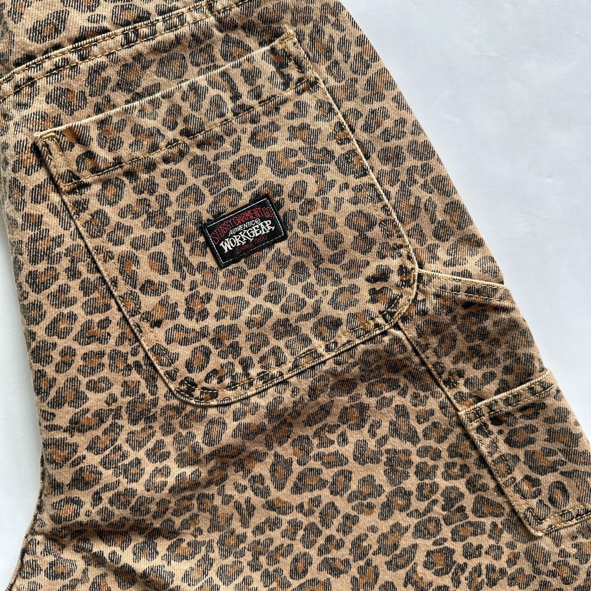 Stussy Stussy leopard cheetah denim work short jort SS26 30W Size US 30 / EU 46 - 2 Thumbnail