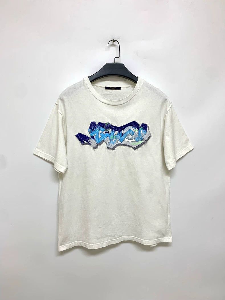 Louis Vuitton Louis Vuitton Graffiti Letter Short Sleeve - dmc Size US XL / EU 56 / 4 - 1 Thumbnail