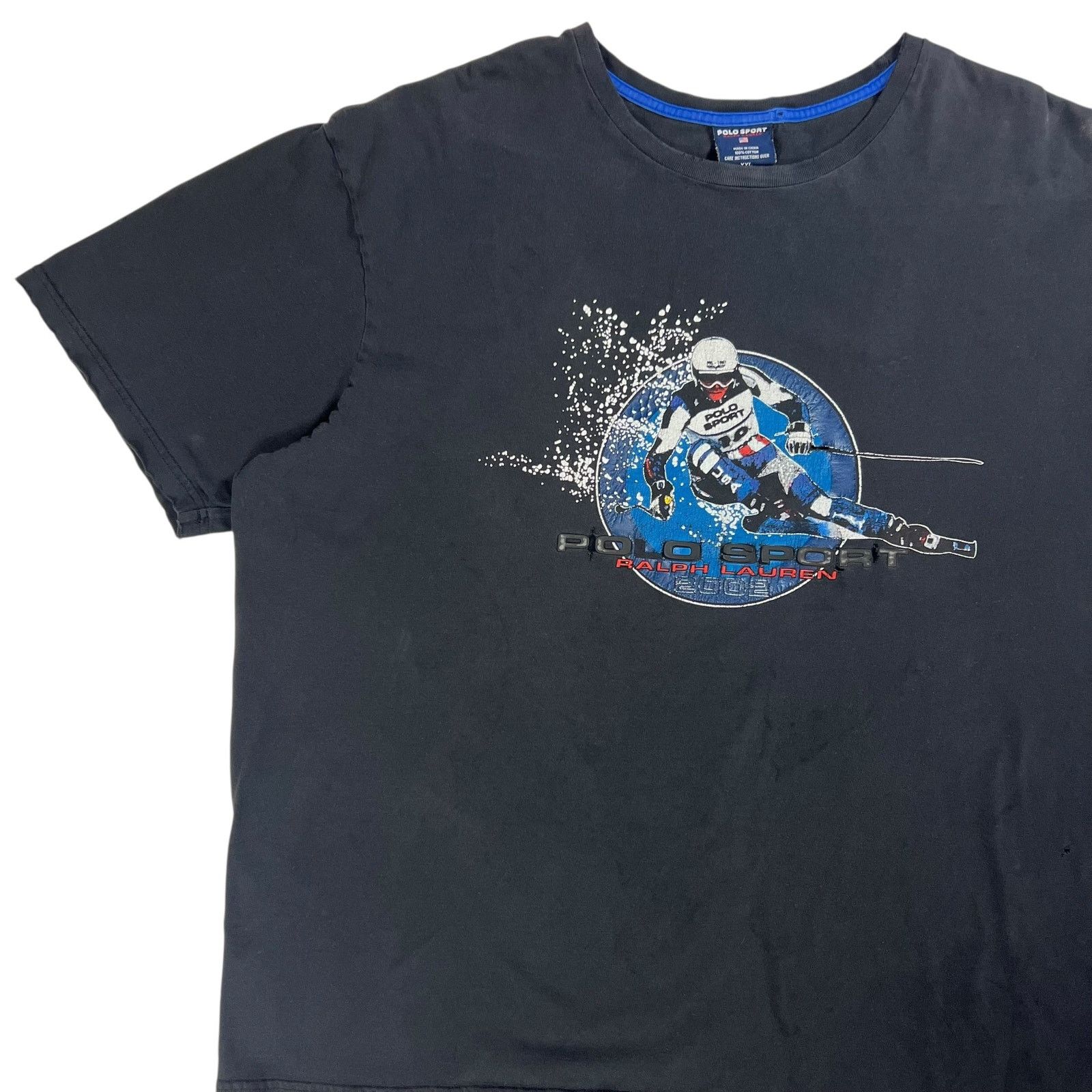 Polo Ralph Lauren × Vintage Vintage 2002 Polo Sport Ralph Lauren RL67 skier worn tee Size US XXL / EU 58 / 5 - 3 Thumbnail