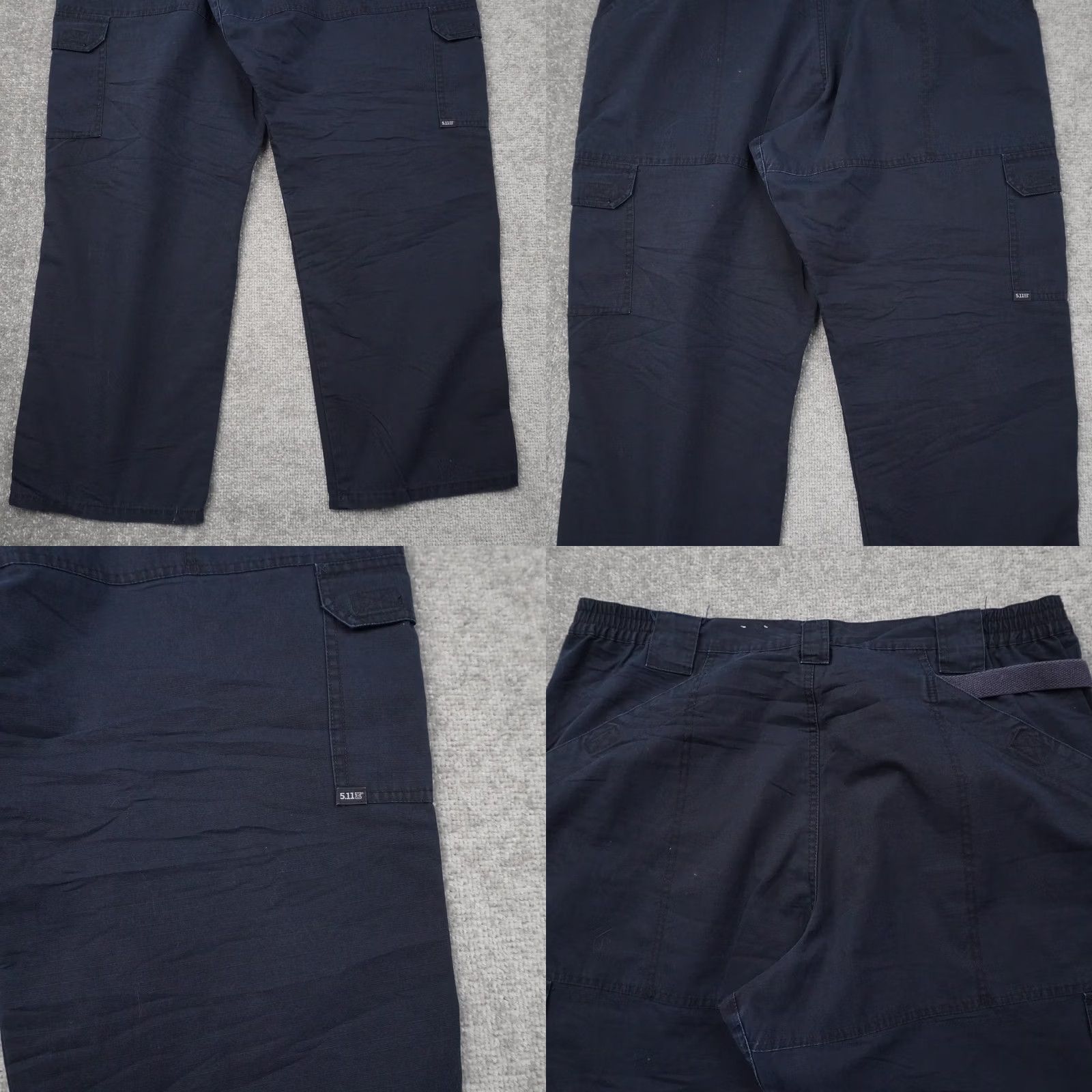 Vintage 5.11 Tactical Cargo Pants Mens 40x30 Blue Workwear Cargo Pocket Straight Rise Mid Front Flat Front Regular" Size US 40 / EU 56 - 8 Thumbnail