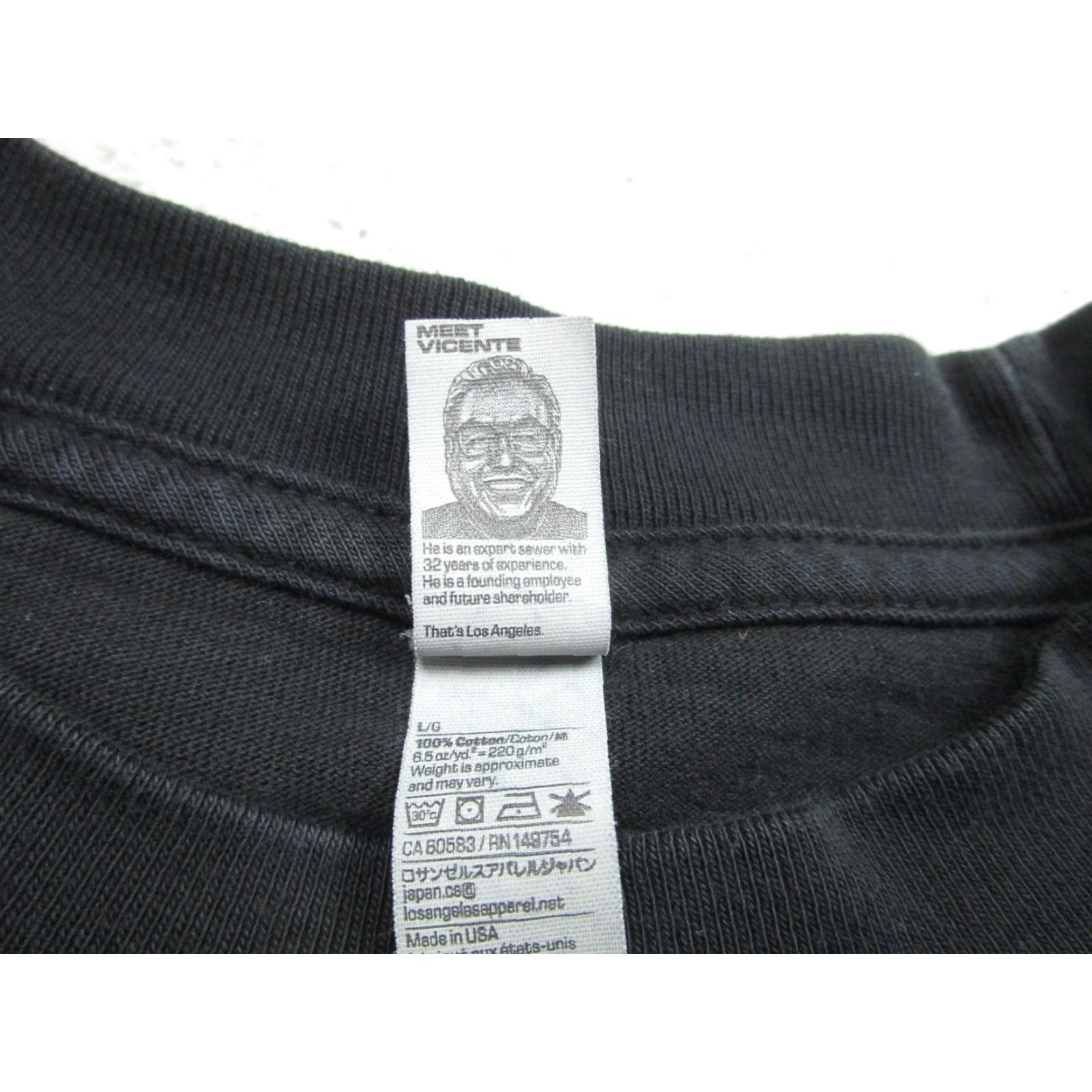 Los Angeles Apparel LOS ANGELES APPAREL Shirt Mens Large Black Cotton Crew Neck Short Sleeve USA Street Wear Size US L / EU 52-54 / 3 - 5 Thumbnail