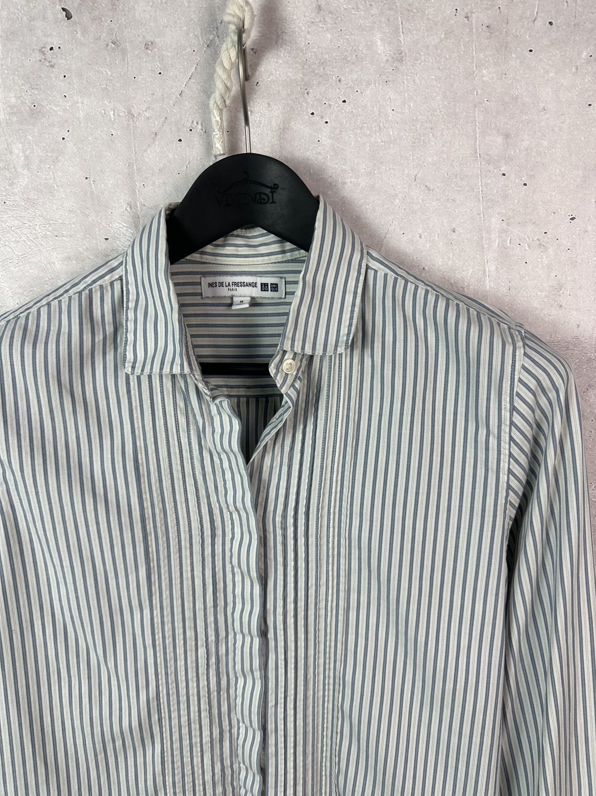 Uniqlo Uniqlo Ines De La Fressage Stripped Long Sleeve Shirt Size M / US 6-8 / IT 42-44 - 3 Thumbnail