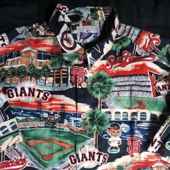 Reyn Spooner Vintage Reyn Spooner San Francisco Giants Hawaiian Shirt Size US XL / EU 56 / 4 - 1 Thumbnail