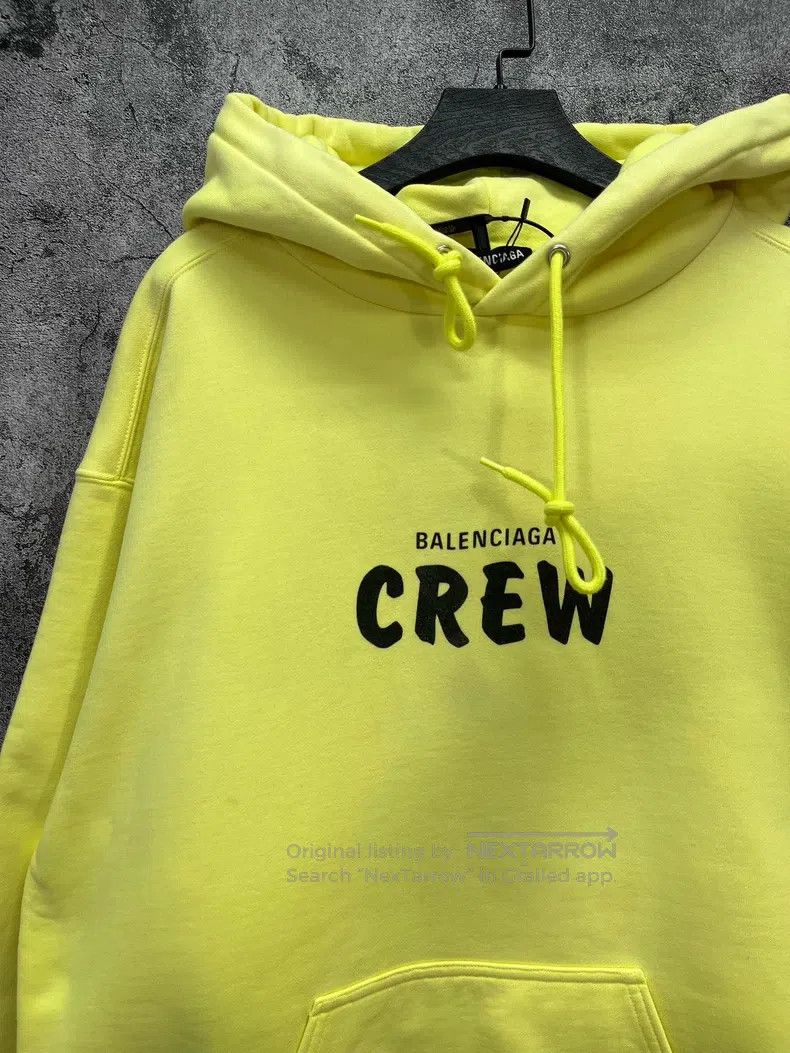 Balenciaga Balenciaga CREW lettering hooded sweatshirt Size US S / EU 44-46 / 1 - 3 Thumbnail