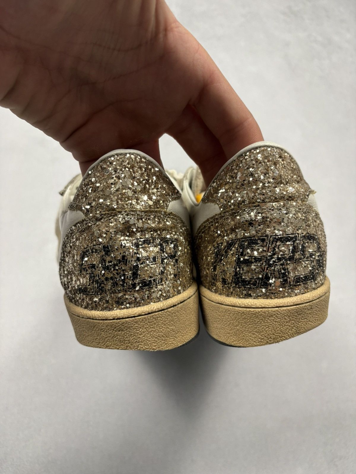 Golden Goose Golden Goose Ball Star Glitter Back Low Top Sneakers EU 42 Size US 9 / EU 42 - 4 Thumbnail