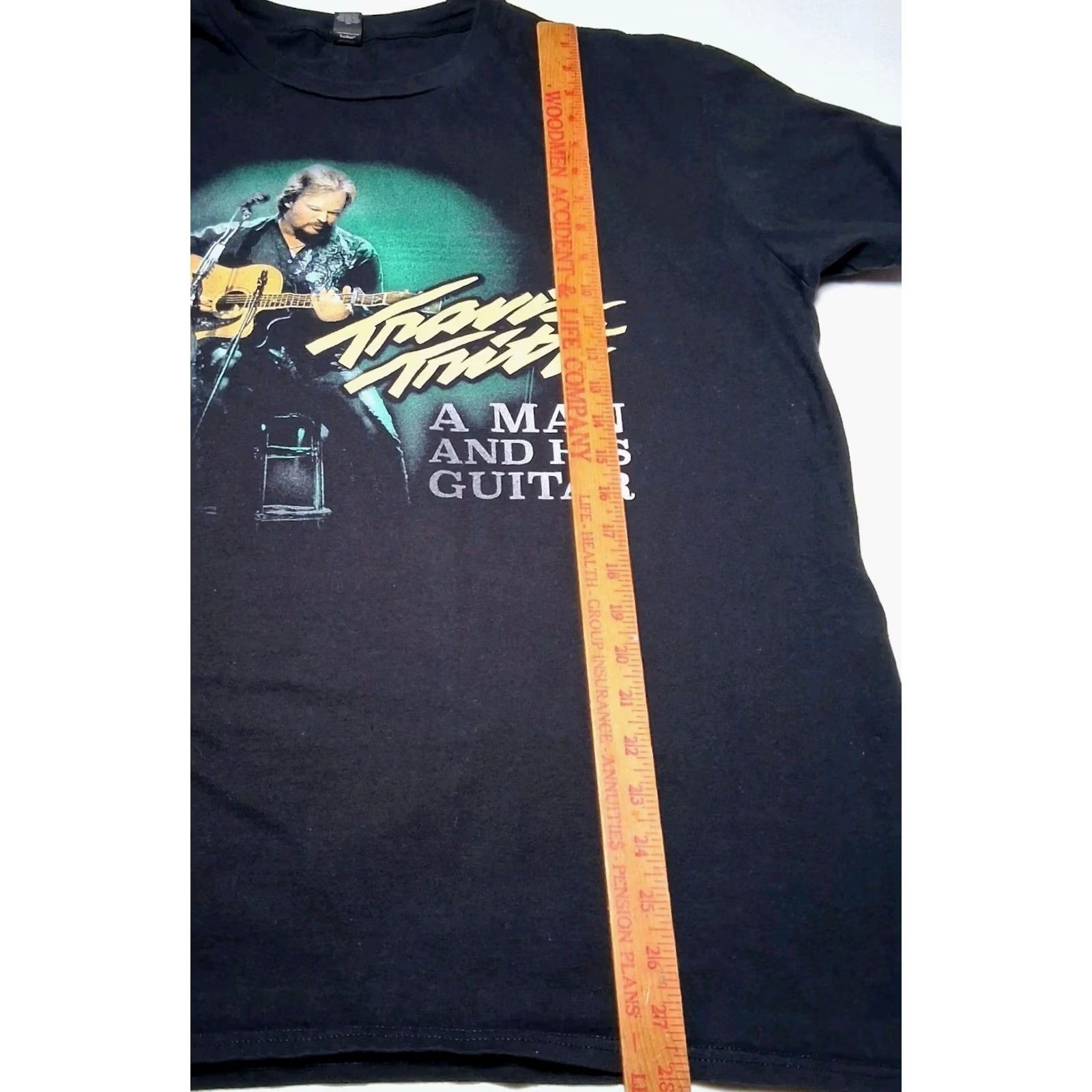 Anvil VINTAGE Travis Tritt Shirt Men XL Country Music A Man And His Guitar Musician Graphic Shirt Men XL Black Size US XL / EU 56 / 4 - 6 Thumbnail