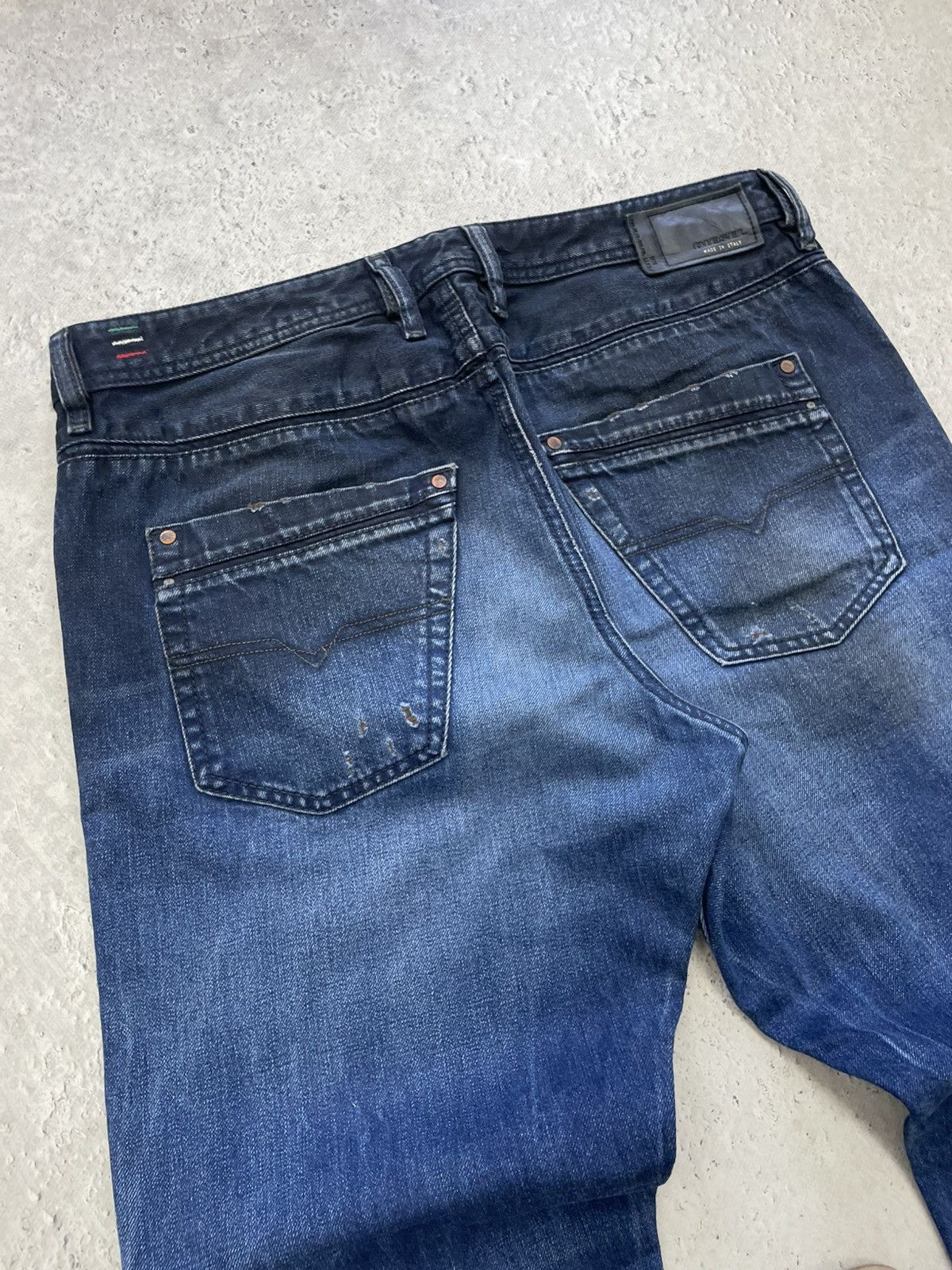 Diesel Diesel washed Distressed y2k jeans pants hype Size US 34 / EU 50 - 14 Thumbnail