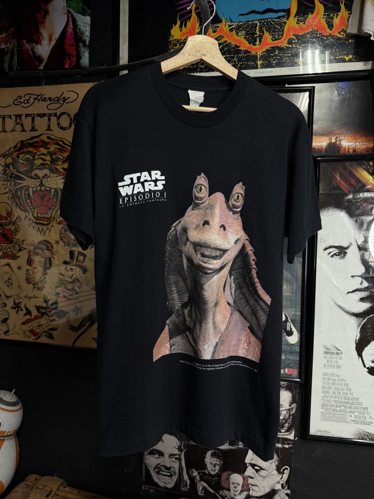 Vintage 90’s Jar Jar Star Wars Movie T-Shirt Size Medium