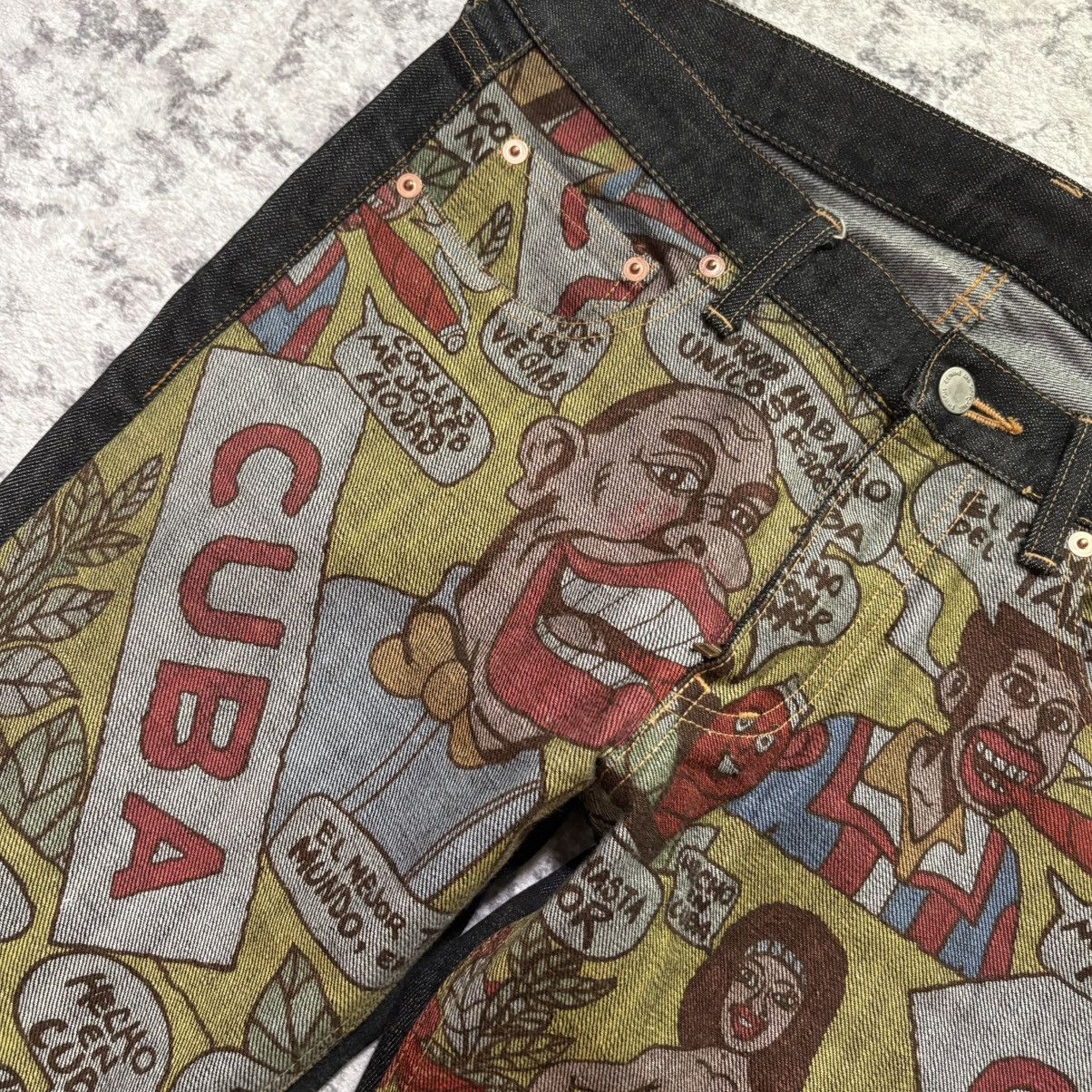 Comme des Garcons Comme Des Garçons Cuba Cigar Cartoon Paneled Jeans | Size M Size US 32 / EU 48 - 4 Thumbnail