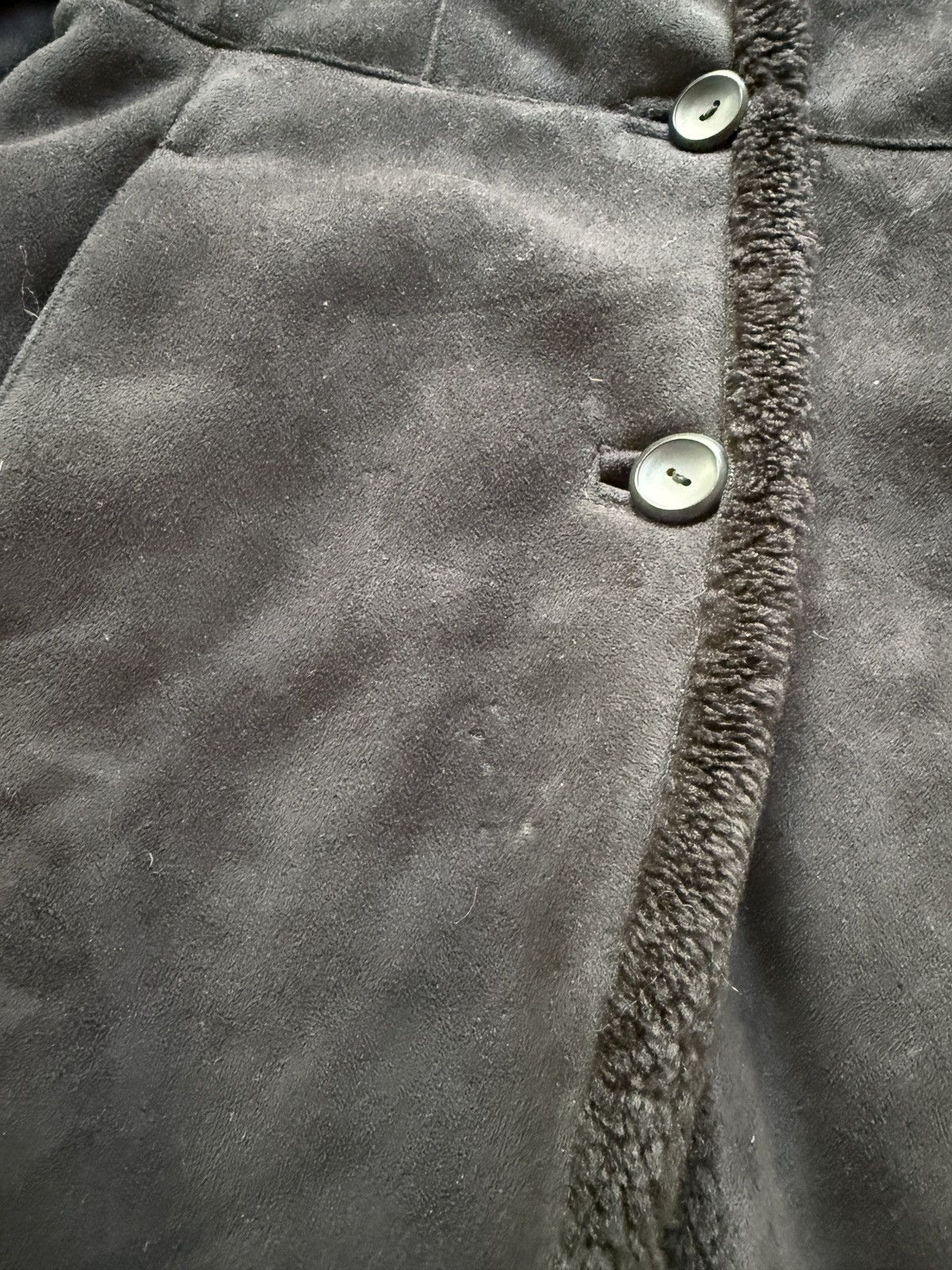 Sonoma Vintage Y2K Sonoma Faux Suede Overcoat Size M / US 6-8 / IT 42-44 - 4 Thumbnail