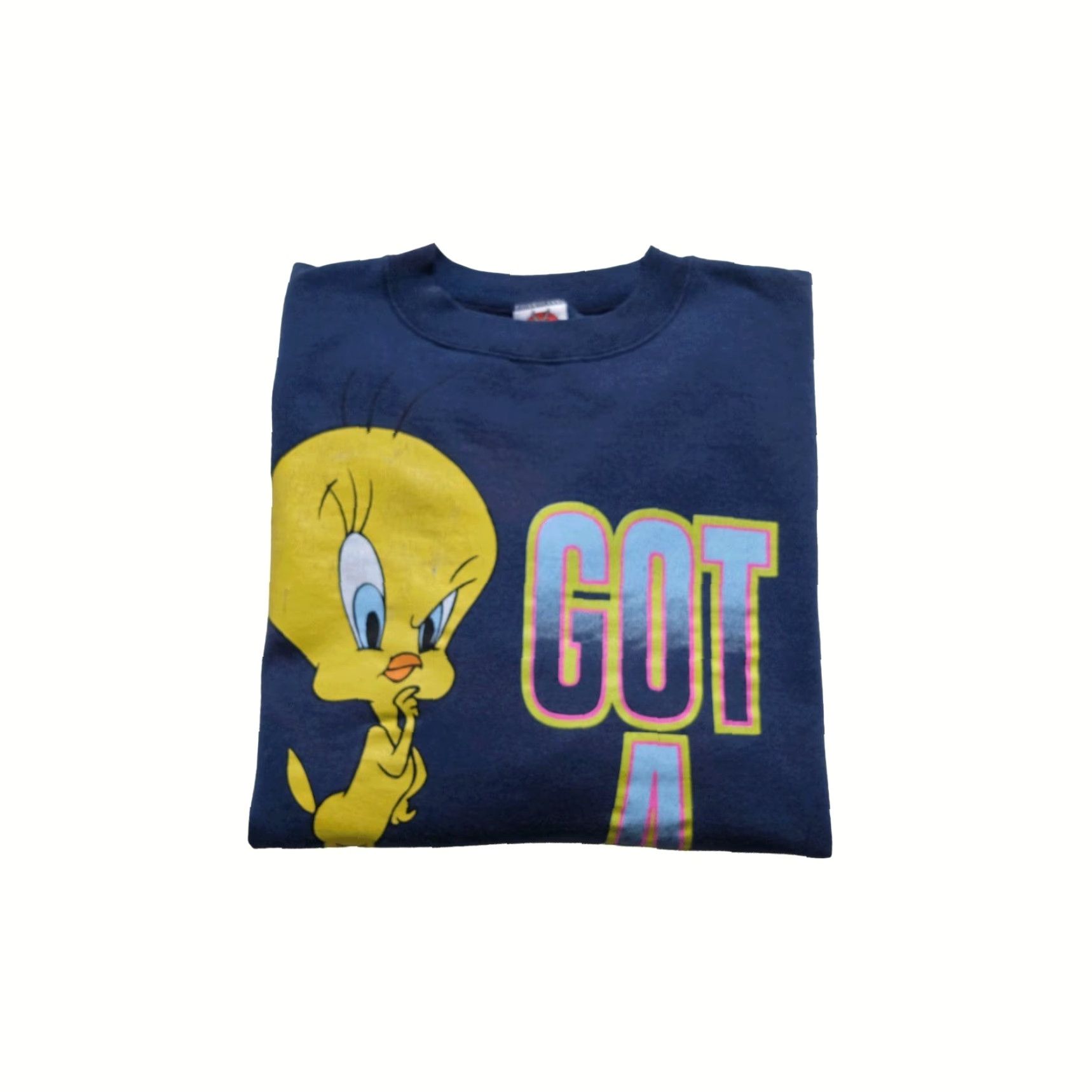 Vintage VINTAGE LOONEY TUNES TWEETY BIRD CARTOON GOT A PROBLEM? VTG 90s RETRO SWEATSHIRT BLUE 1997 XL Size US XL / EU 56 / 4 - 2 Thumbnail