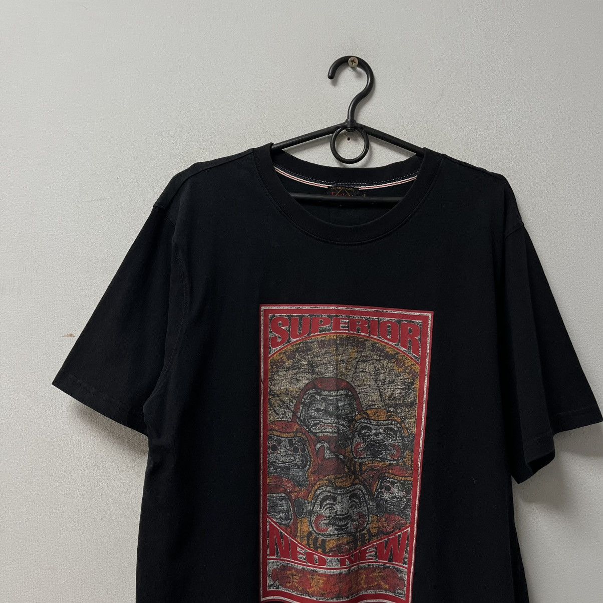 Evisu Evisu T-shirt Big Logo Black Size XL Size US XL / EU 56 / 4 - 3 Thumbnail