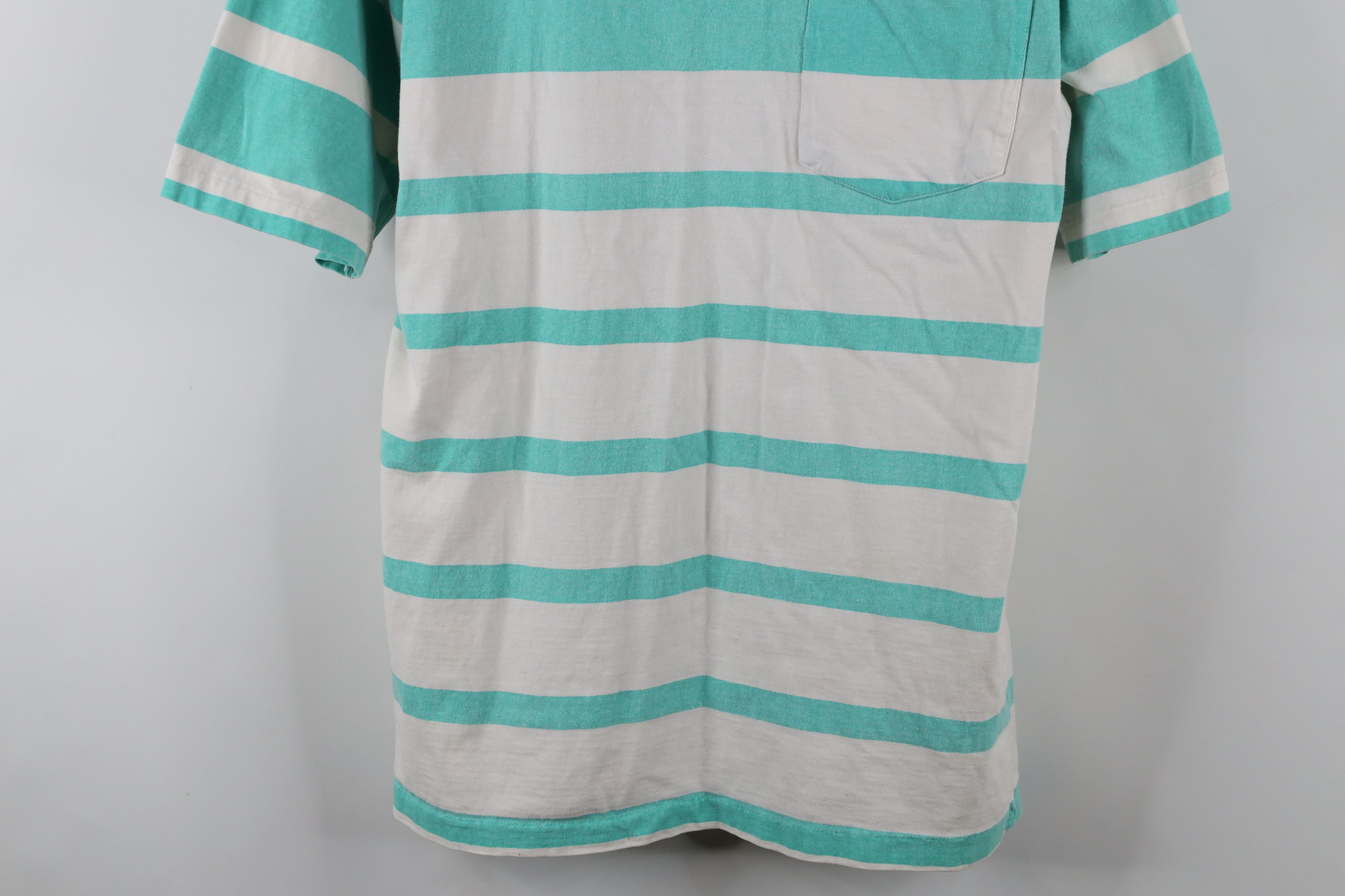 Vintage Vintage 90s Streetwear Fit Striped Pocket T-Shirt Cotton Size US L / EU 52-54 / 3 - 3 Thumbnail