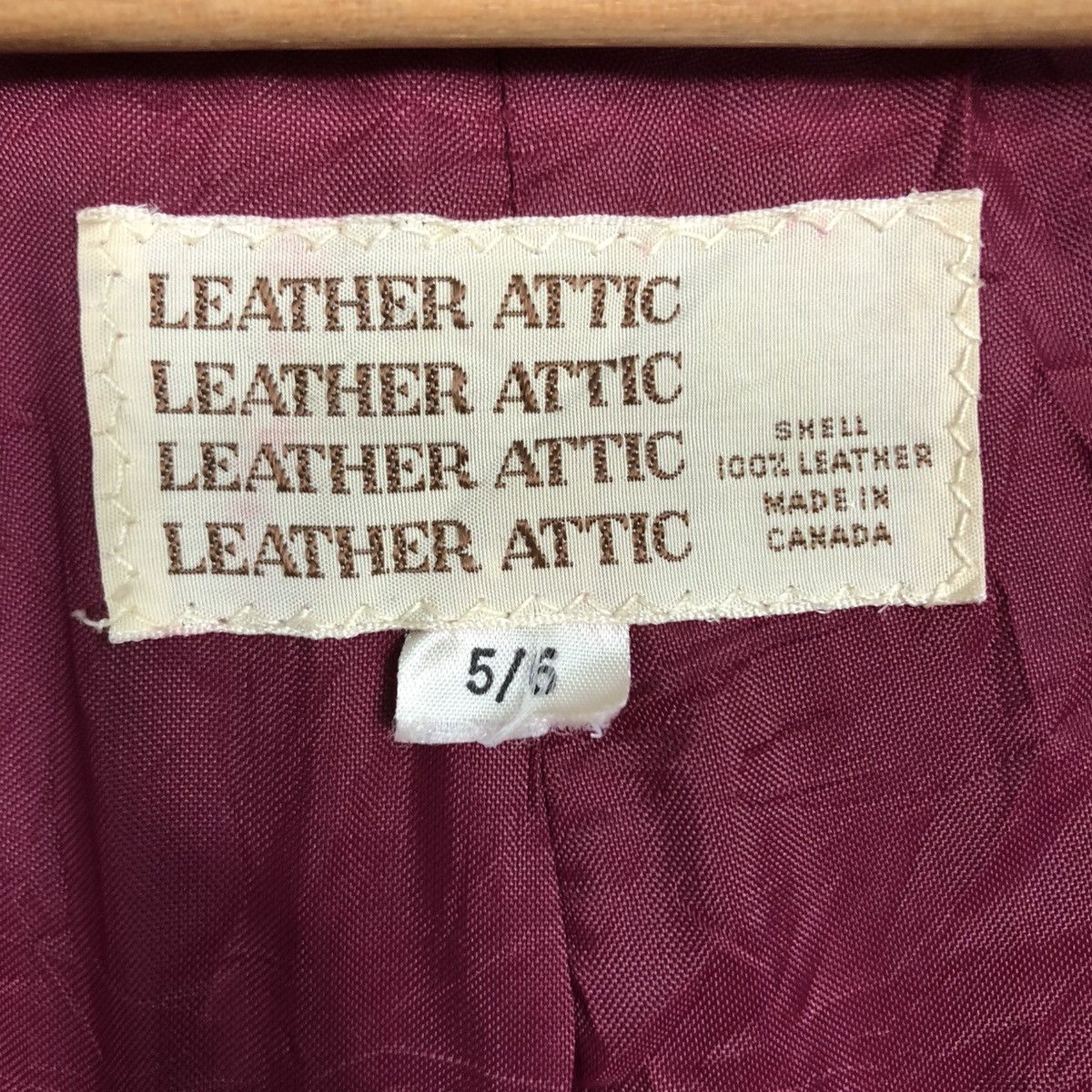 In The Attic 🔥VINTAGE BIKER LEATHER JACKET CROPPED LEATHER ATTIC Size M / US 6-8 / IT 42-44 - 18 Thumbnail