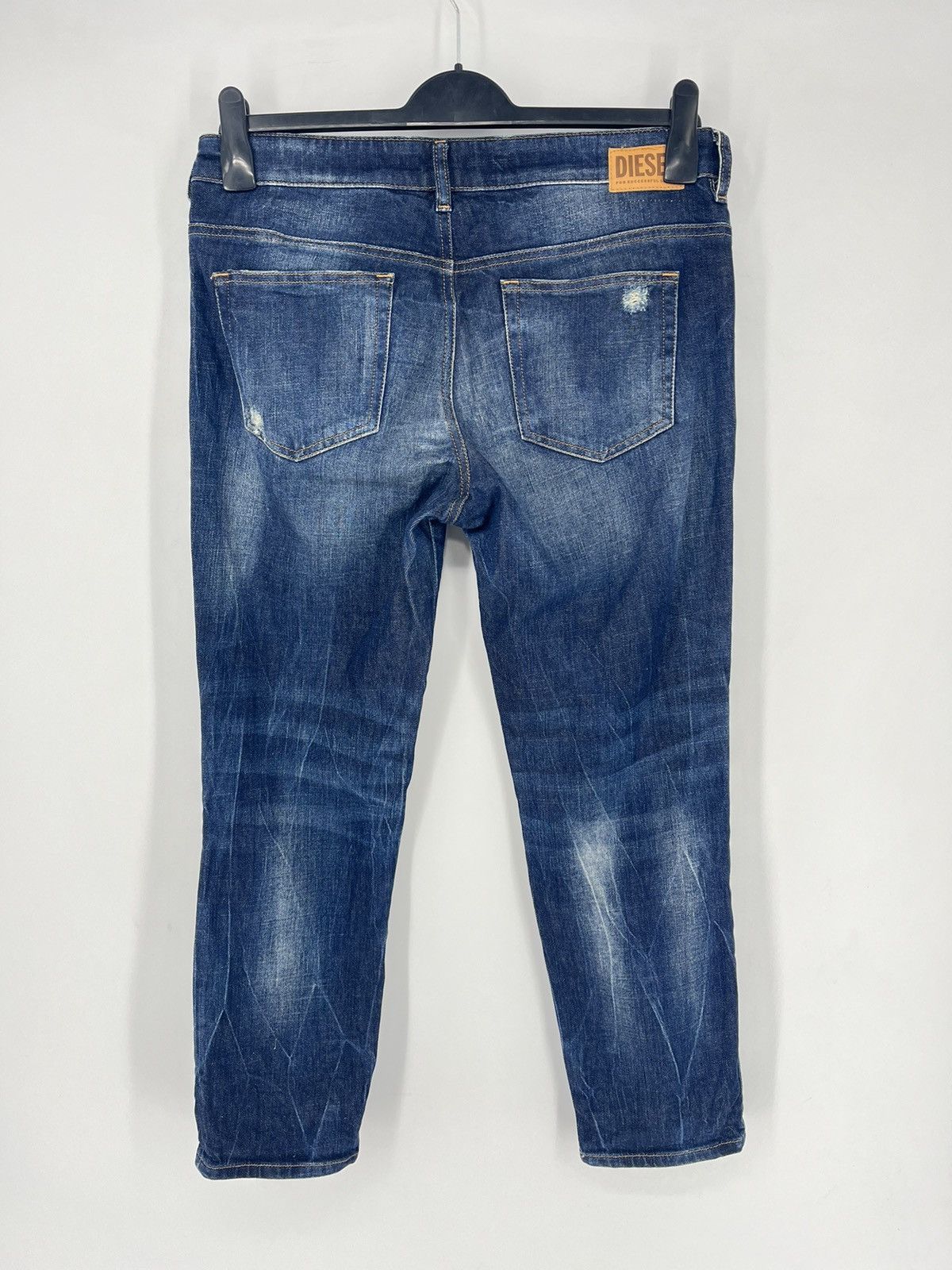 Diesel × Vintage Vintage Y2K Men’s Diesel Distressed Patchwork Denim Jeans Size US 30 / EU 46 - 11 Thumbnail