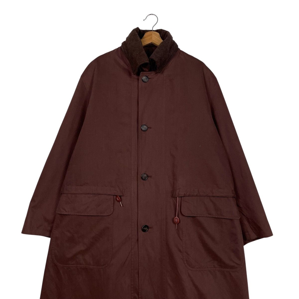 Allegri Allegri Brown Overcoat Size US L / EU 52-54 / 3 - 3 Thumbnail