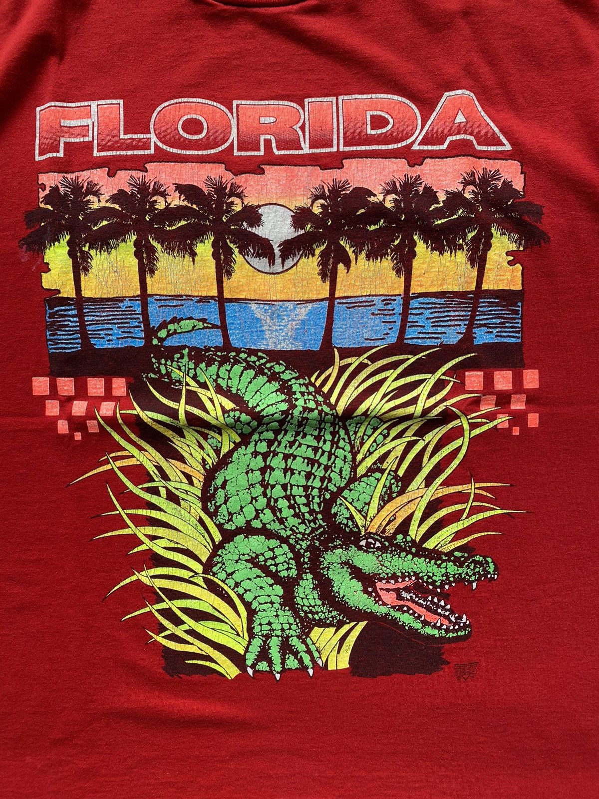 Vintage VINTAGE T-SHIRT FLORIDA Size US XL / EU 56 / 4 - 2 Thumbnail