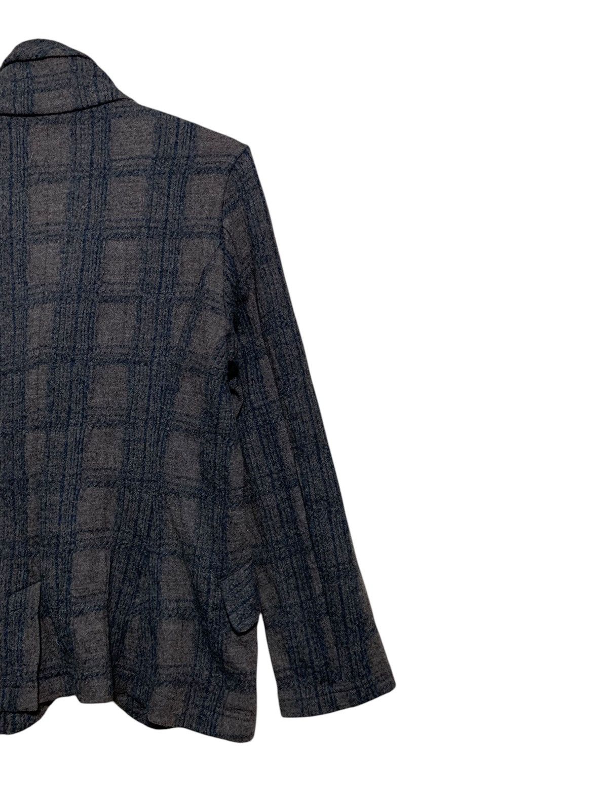 Issey Miyake 🔥ISSEY MIYAKE PLANTATION WOOL TARTANS JACKET Size M / US 6-8 / IT 42-44 - 8 Thumbnail