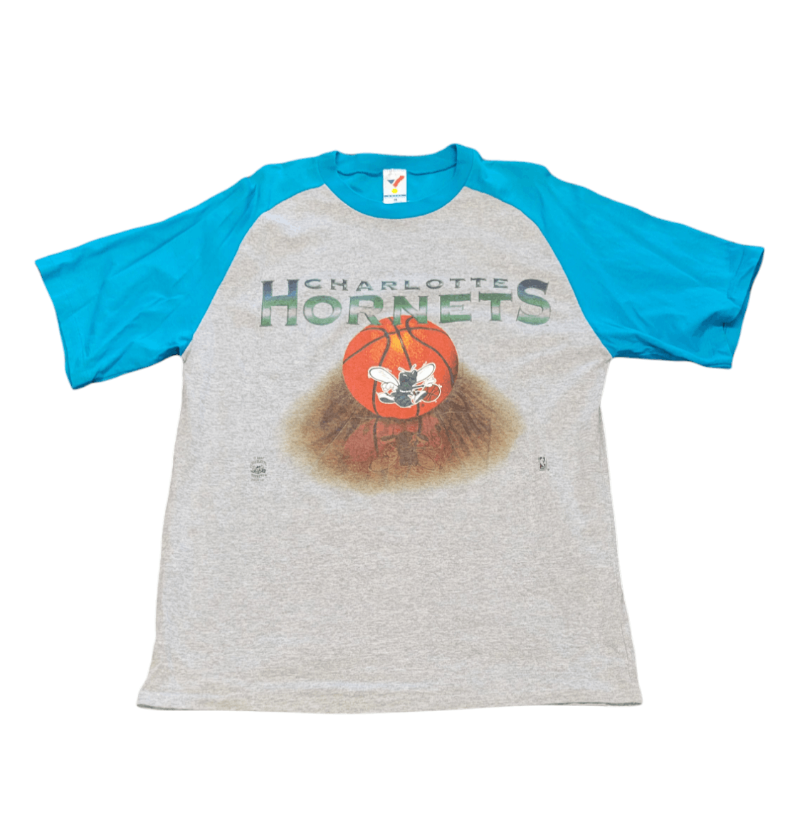 NBA Vintage 1990's NBA Charlotte Hornets T-Shirt Size Large Size US L / EU 52-54 / 3 - 1 Thumbnail