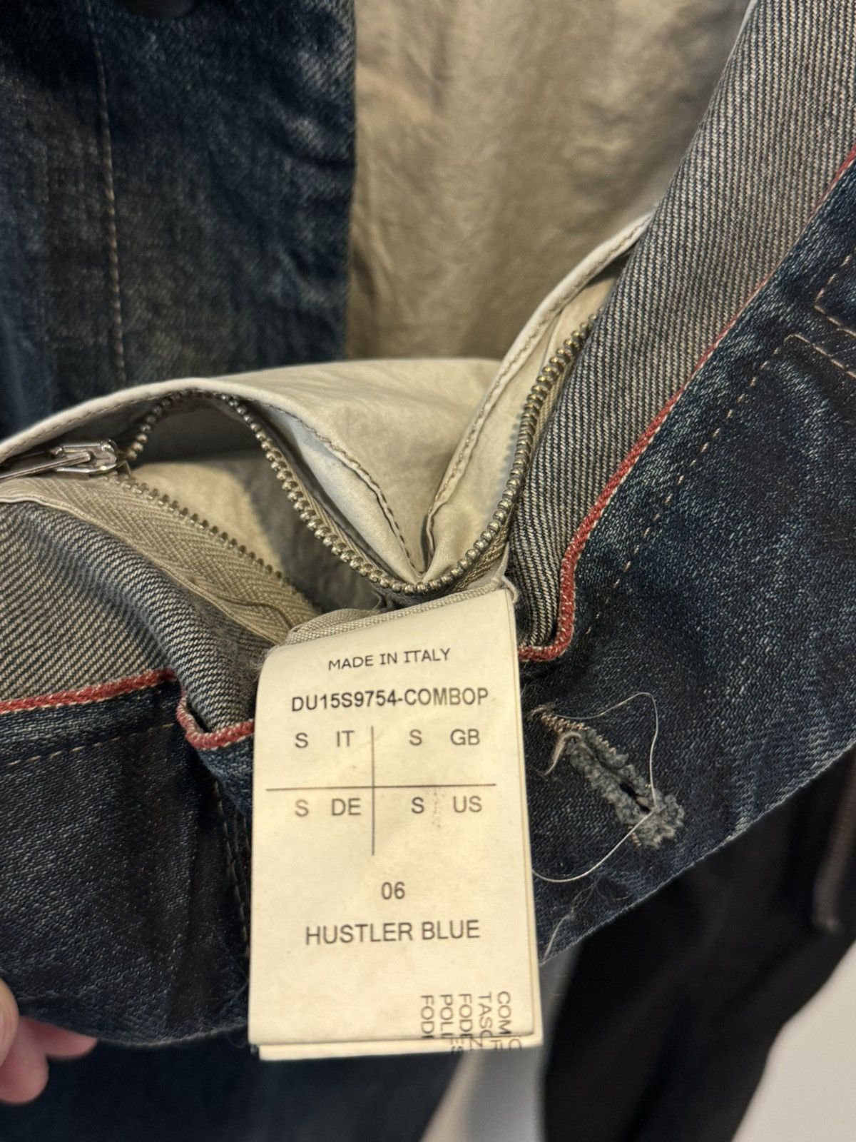 Rick Owens Drkshdw DRKSHDW 15SS Pocket Leather Denim jacket Size US S / EU 44-46 / 1 - 8 Thumbnail