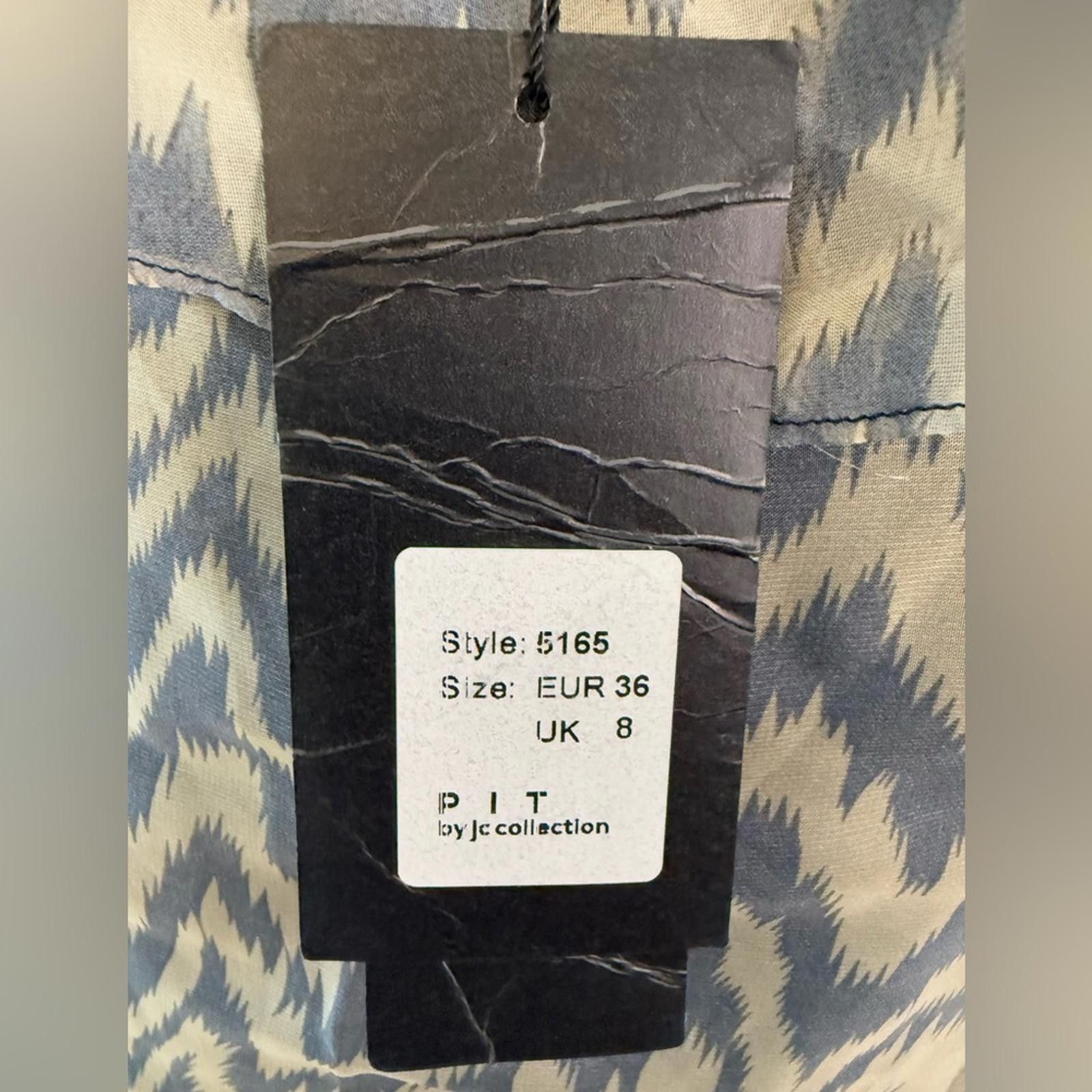 Other PIT by JC Collection maxi dress gray tan chevron pattern 4 Size S / US 4 / IT 40 - 8 Thumbnail