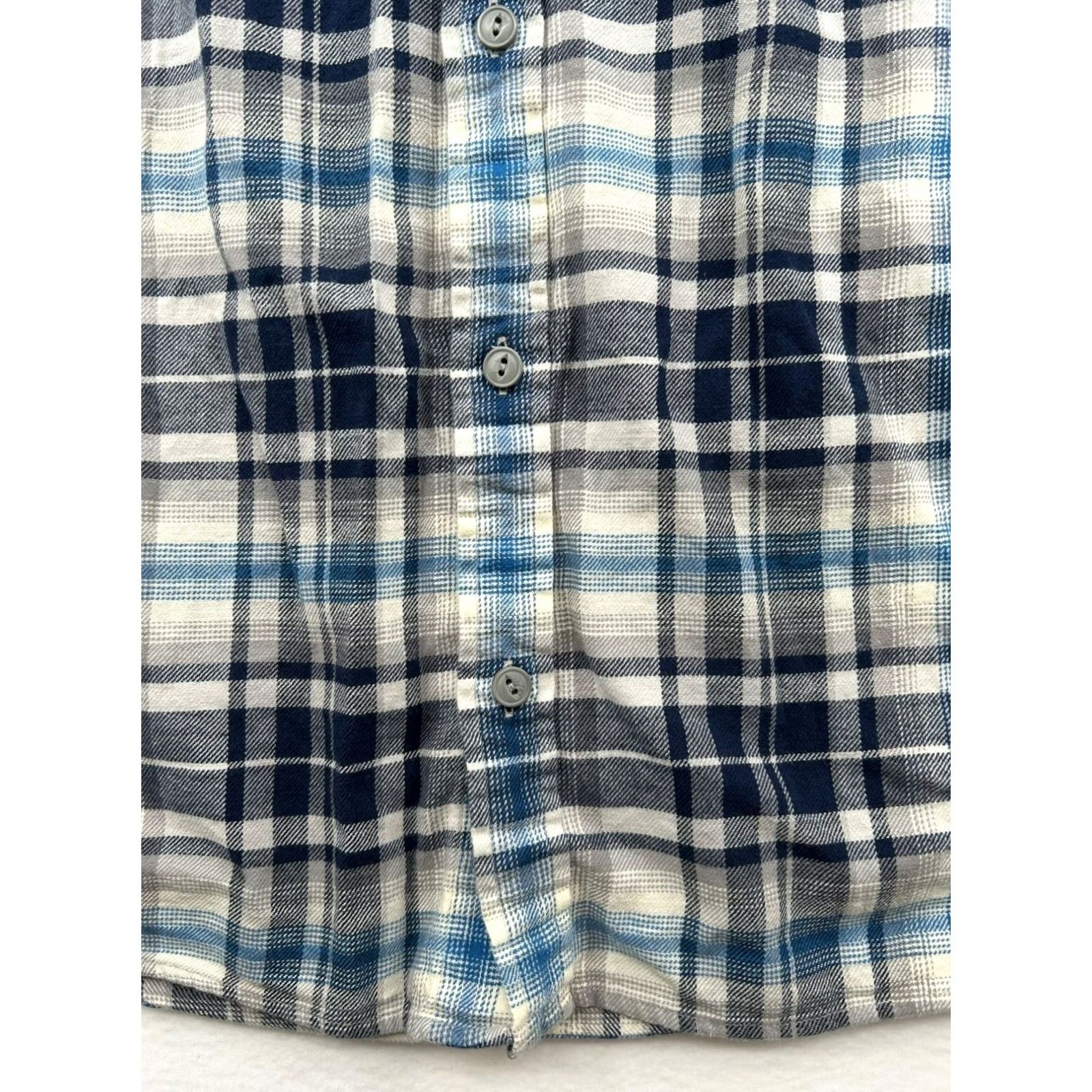Patagonia Patagonia Womens XXL Organic Cotton Blue & White Plaid Long Sleeve Button-Up Shirt Size US XXL / EU 58 / 5 - 5 Thumbnail