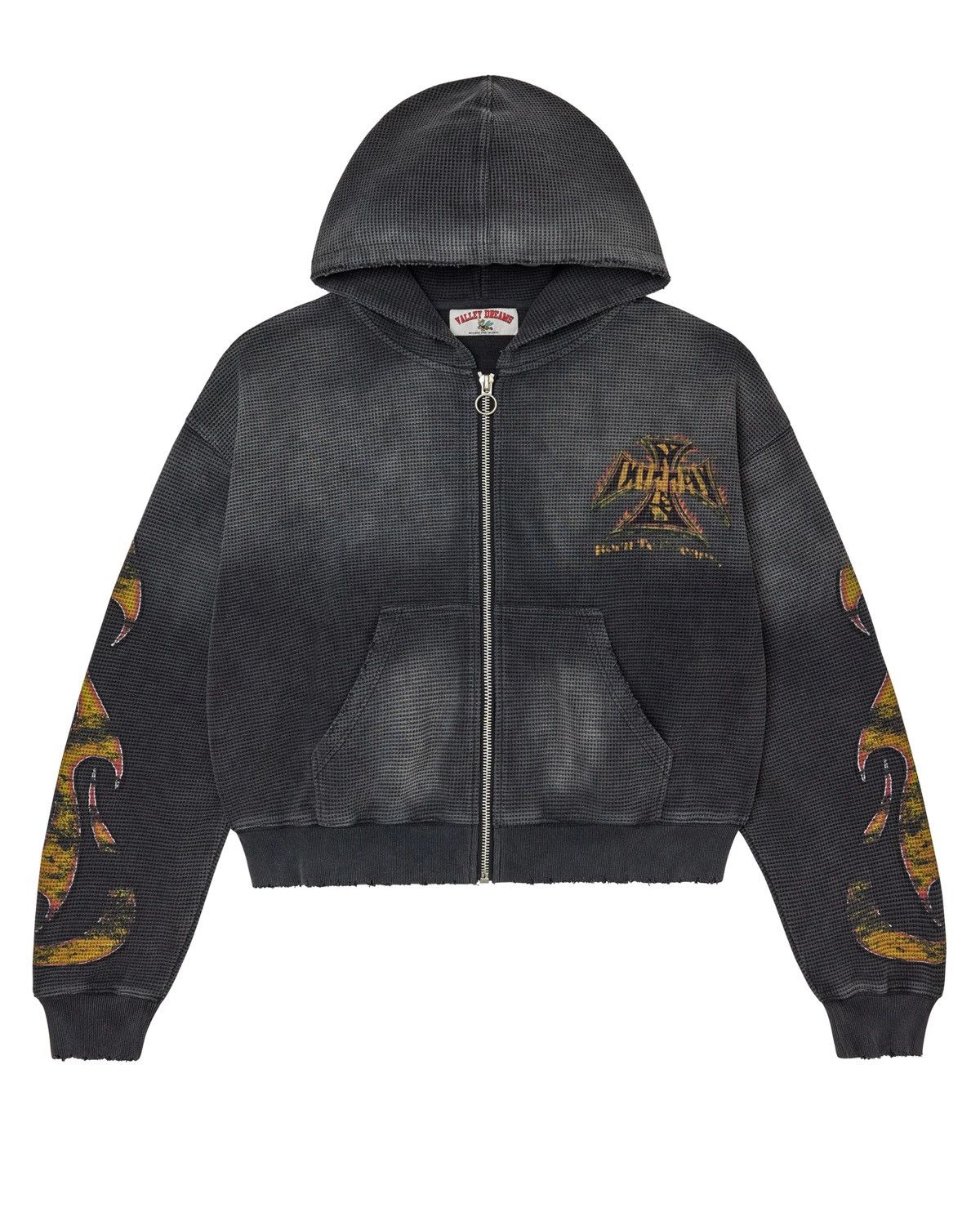 Vale Vale Forever Black Reborn Waffle Zip Up Valley Dreams Size US L / EU 52-54 / 3 - 2 Thumbnail