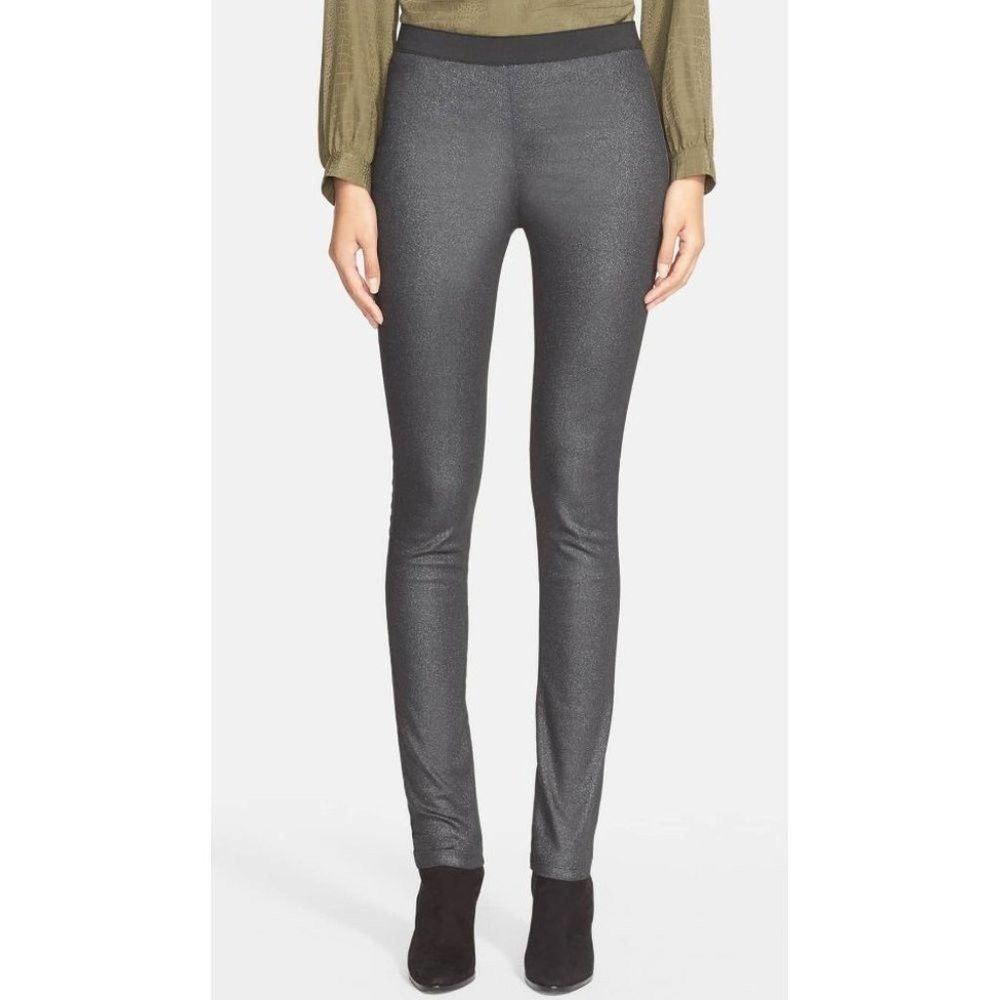 Zadig & Voltaire ZADIG & VOLTAIRE 34 US XS Pharly Shiny Leggings in Black Si Size 24" / US 00 / IT 34 - 1 Thumbnail