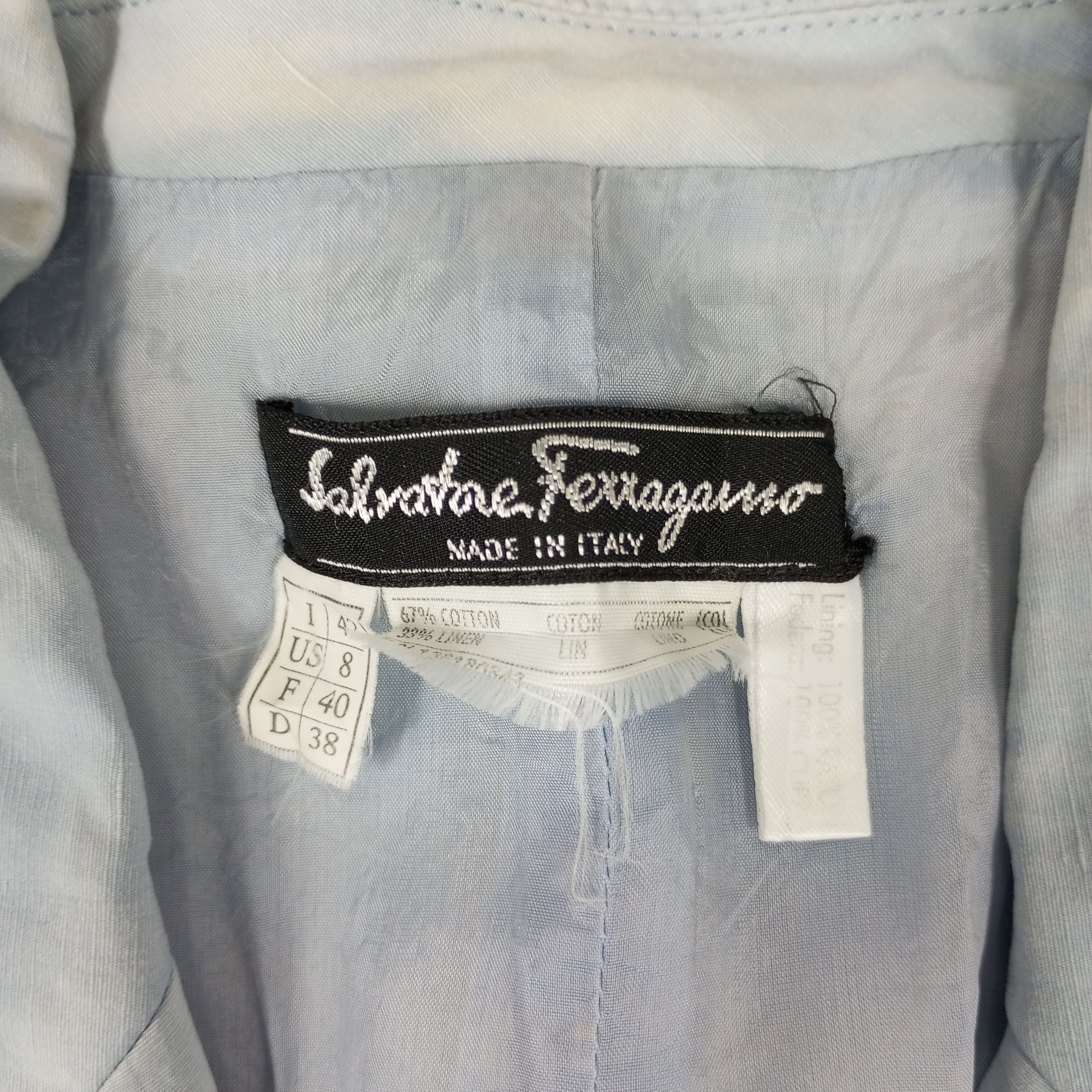 Salvatore Ferragamo × Vintage Salvatore Ferragamo Blazer Size XS / US 0-2 / IT 36-38 - 5 Thumbnail