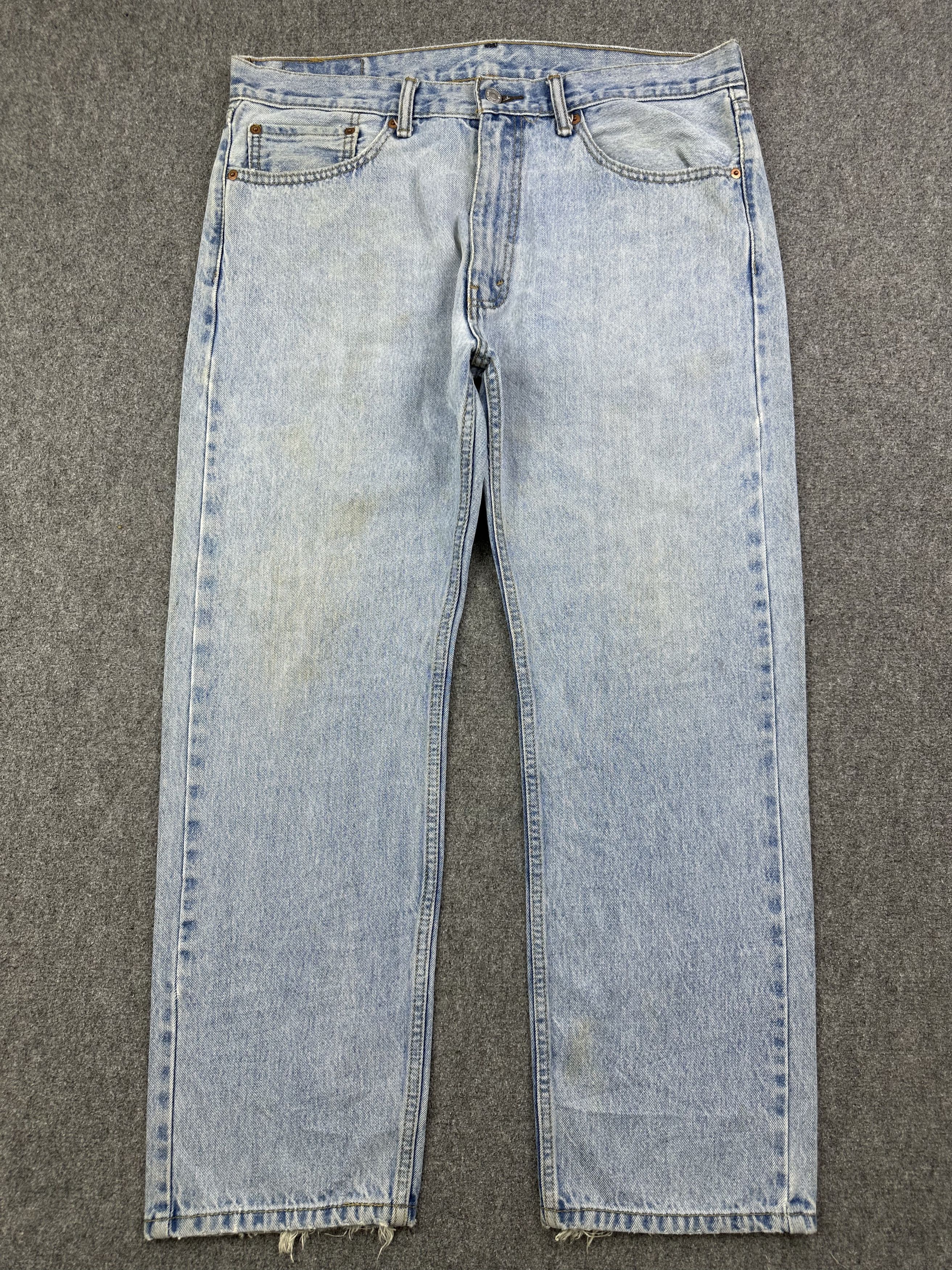 Levi's Vintage Levis 505 Faded Blue Jeans S0049 Size US 37 - 1 Thumbnail