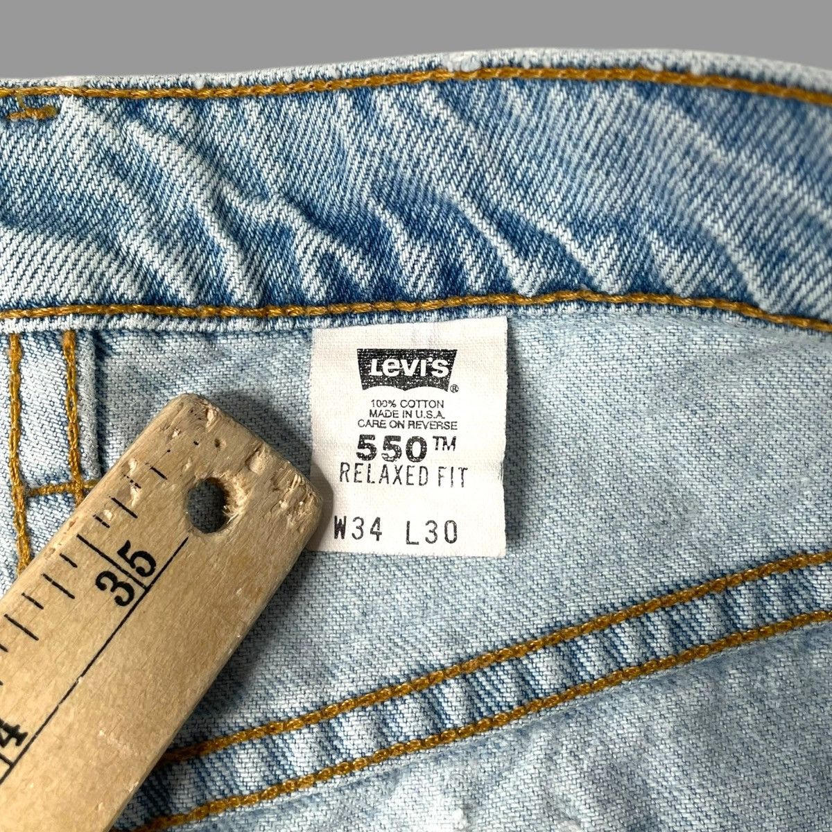 Levi's × Vintage Vintage 1997 Levi’s 550 relaxed fit denim pants Size US 32 / EU 48 - 6 Thumbnail
