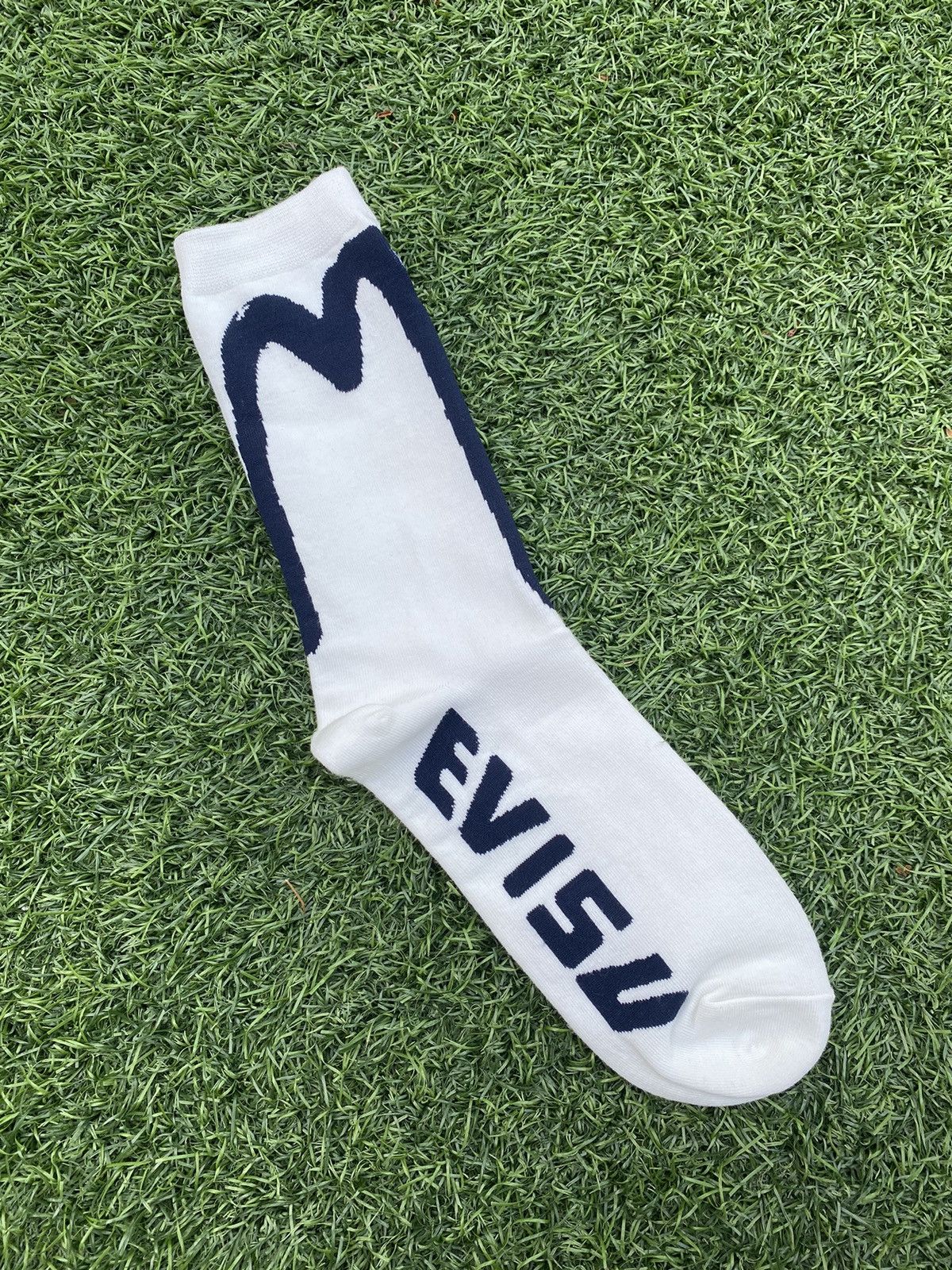 Evisu × Japanese Brand EVISU SOCKS BLACK BRUSHSTROKE DAICOCK Size 32 - 3 Thumbnail